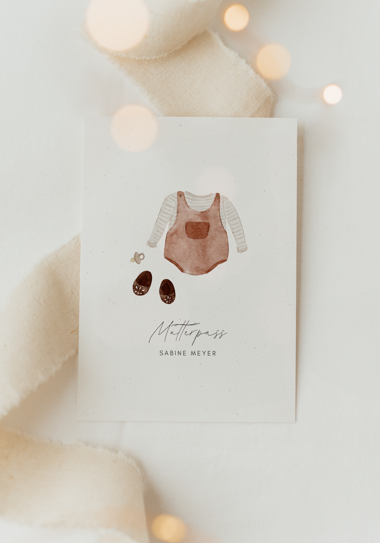 Mutterpass Hülle Outfit rot