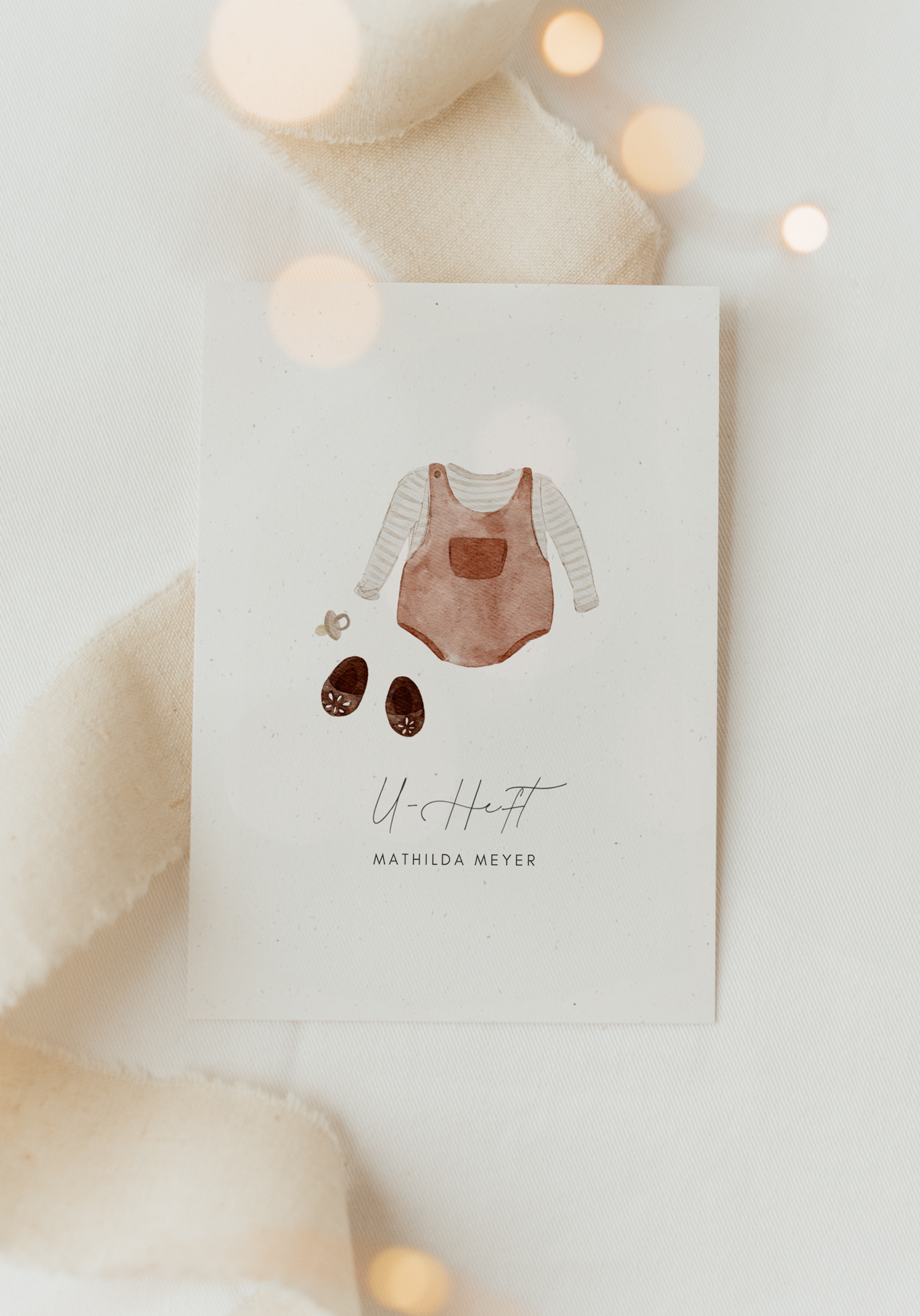 U-Heft Hülle Outfit rot