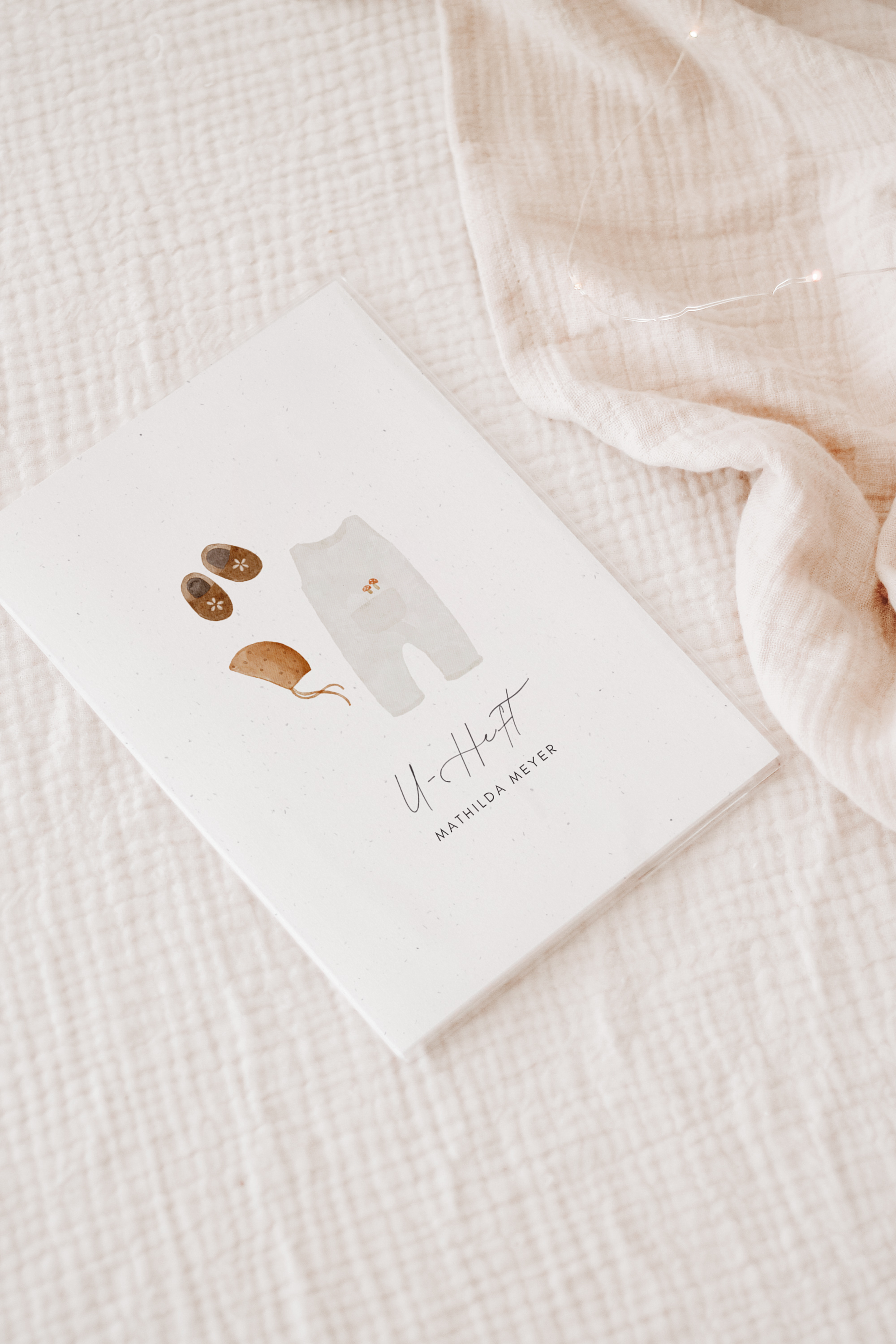 U-Heft Hülle Outfit hell