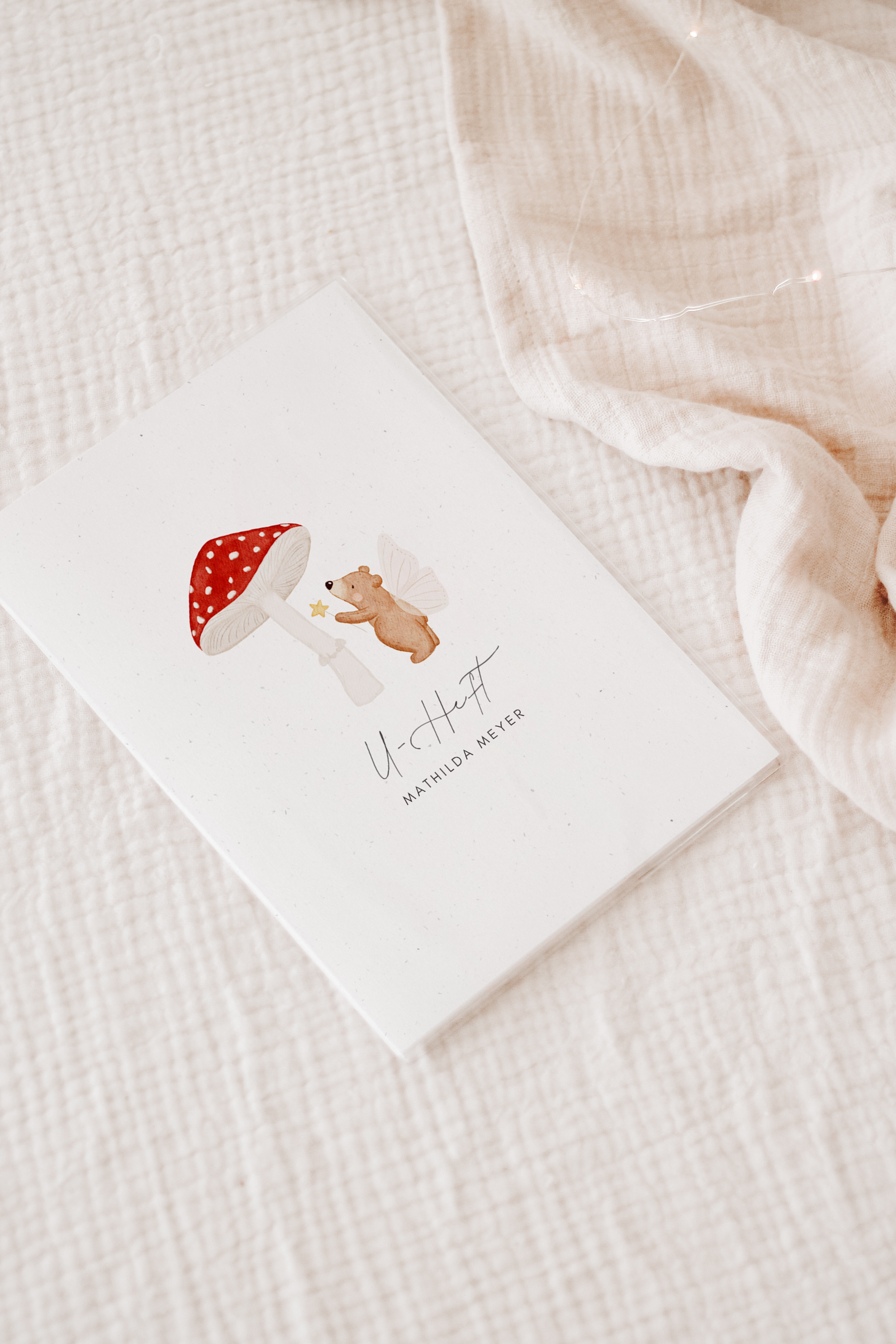 U-Heft Hülle Pilzbär