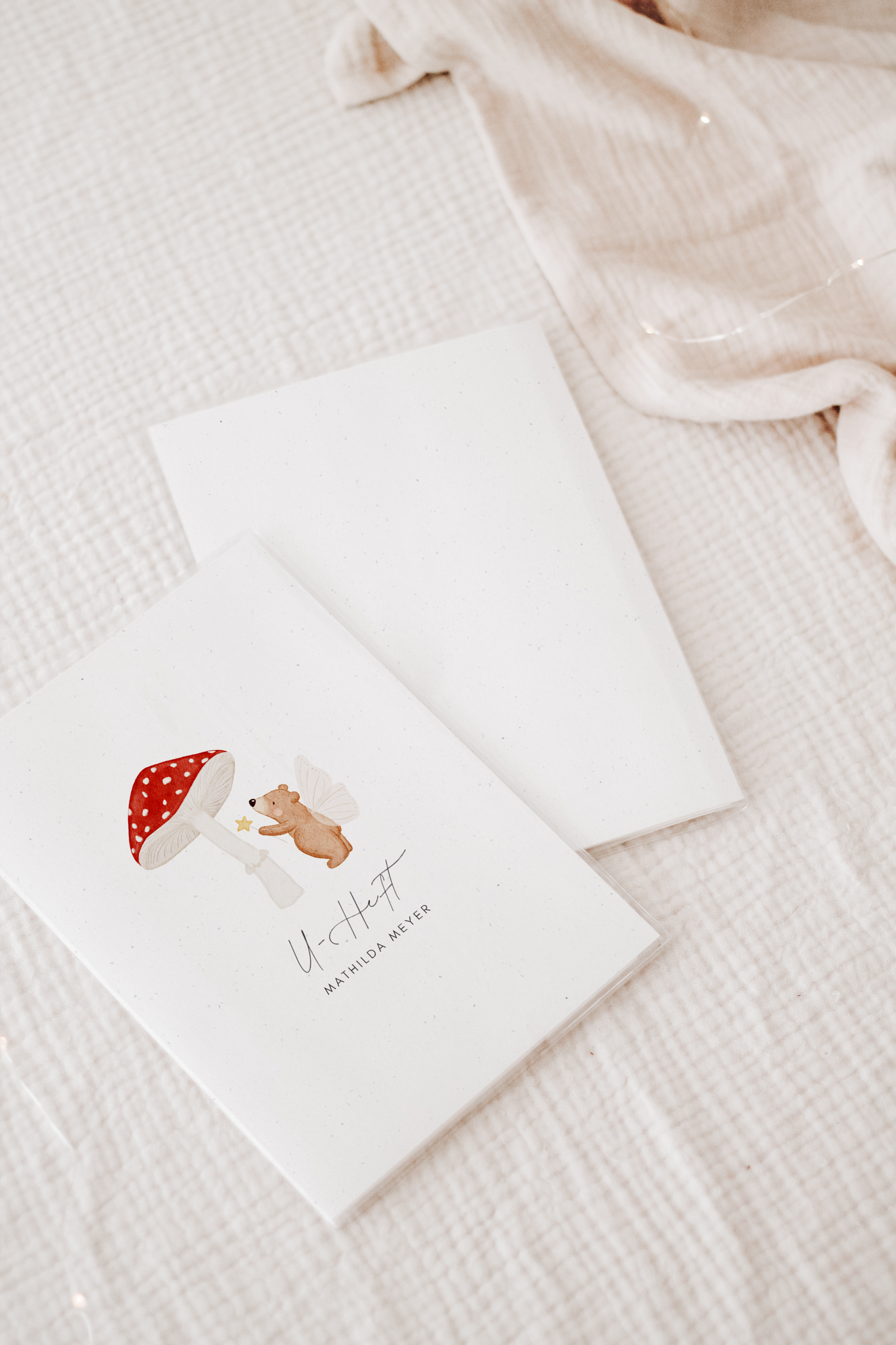 U-Heft Hülle Pilzbär