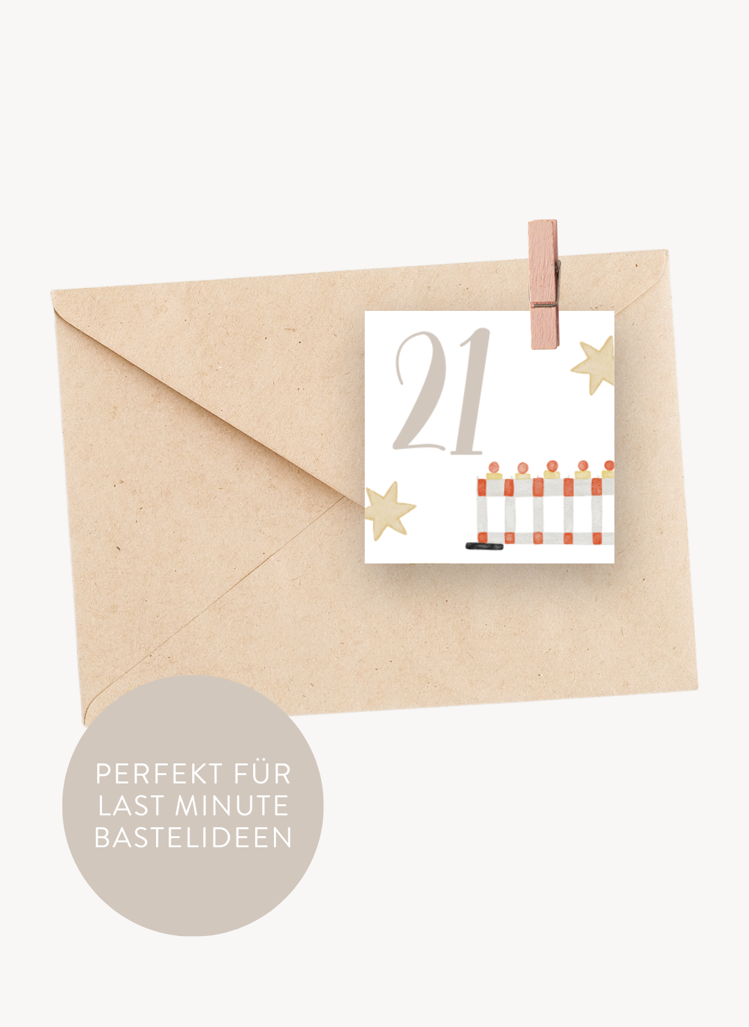 Adventskalenderzahlen Baustelle Quadratisch