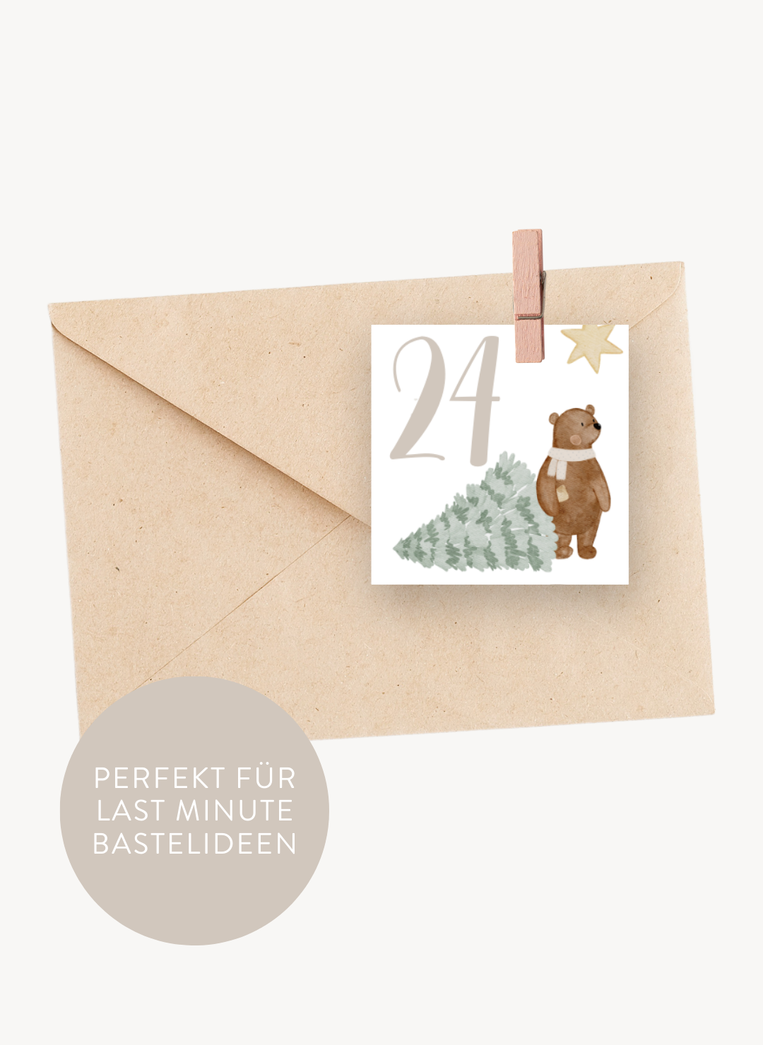 Adventskalenderzahlen Baustelle Quadratisch