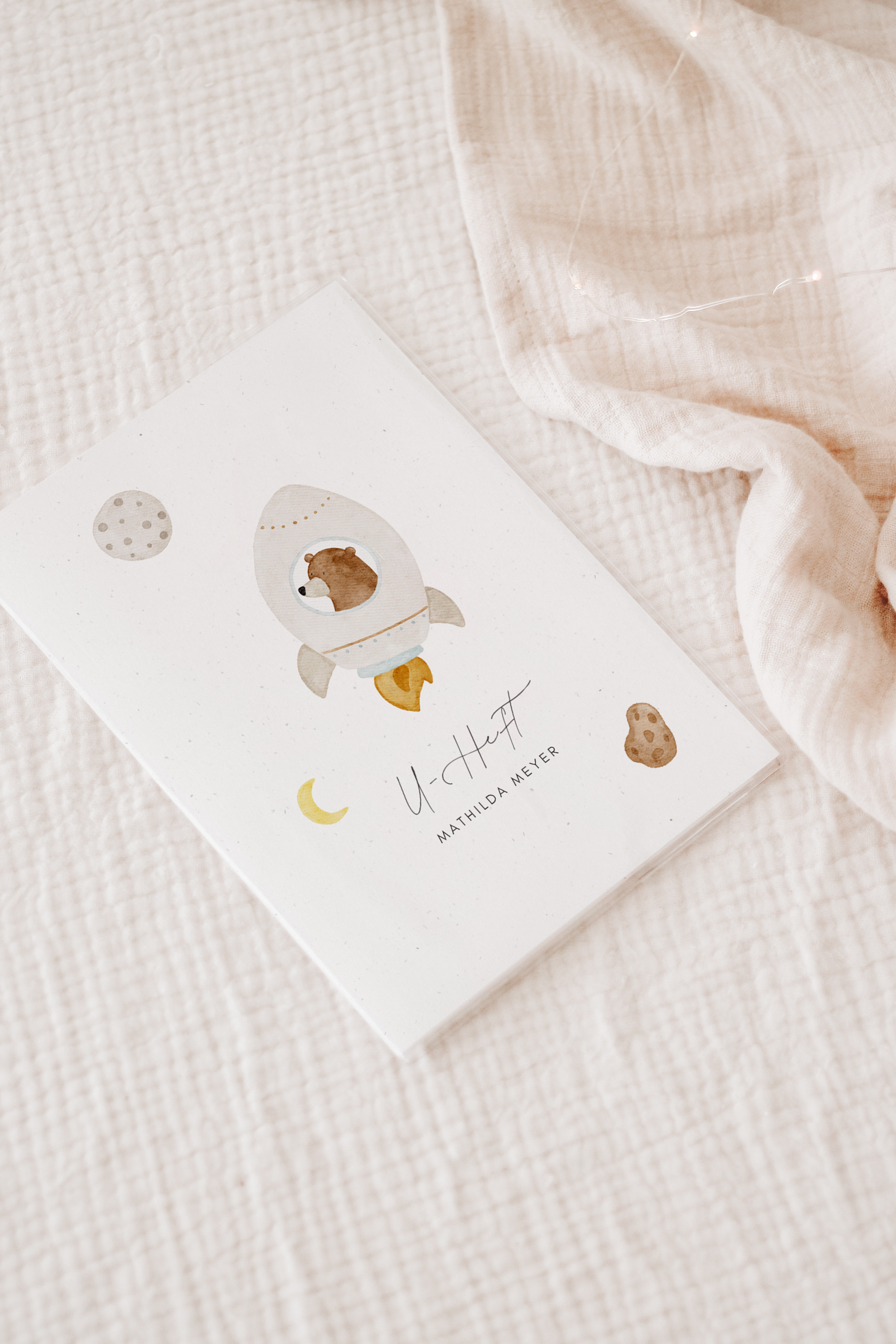 U-Heft Hülle Bär Rakete