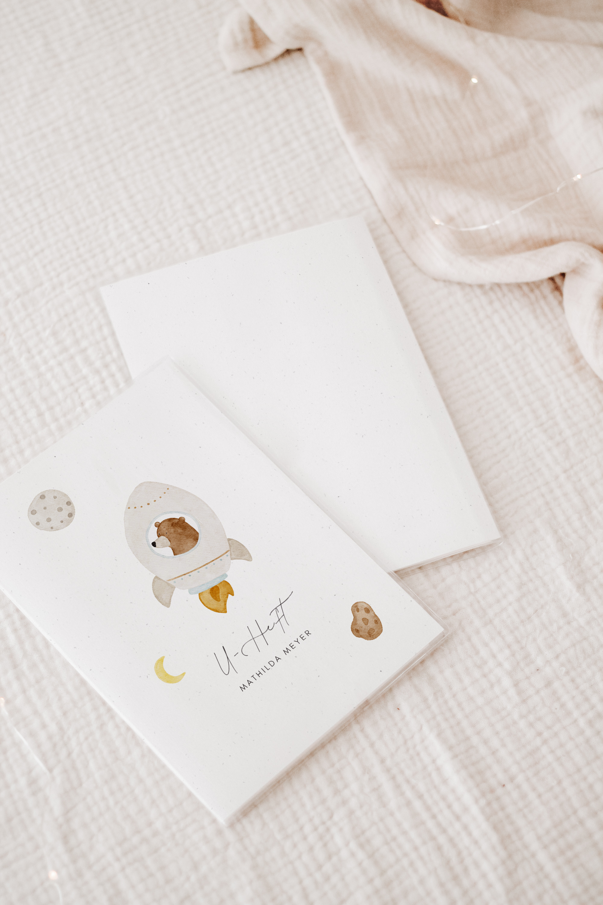 U-Heft Hülle Bär Rakete