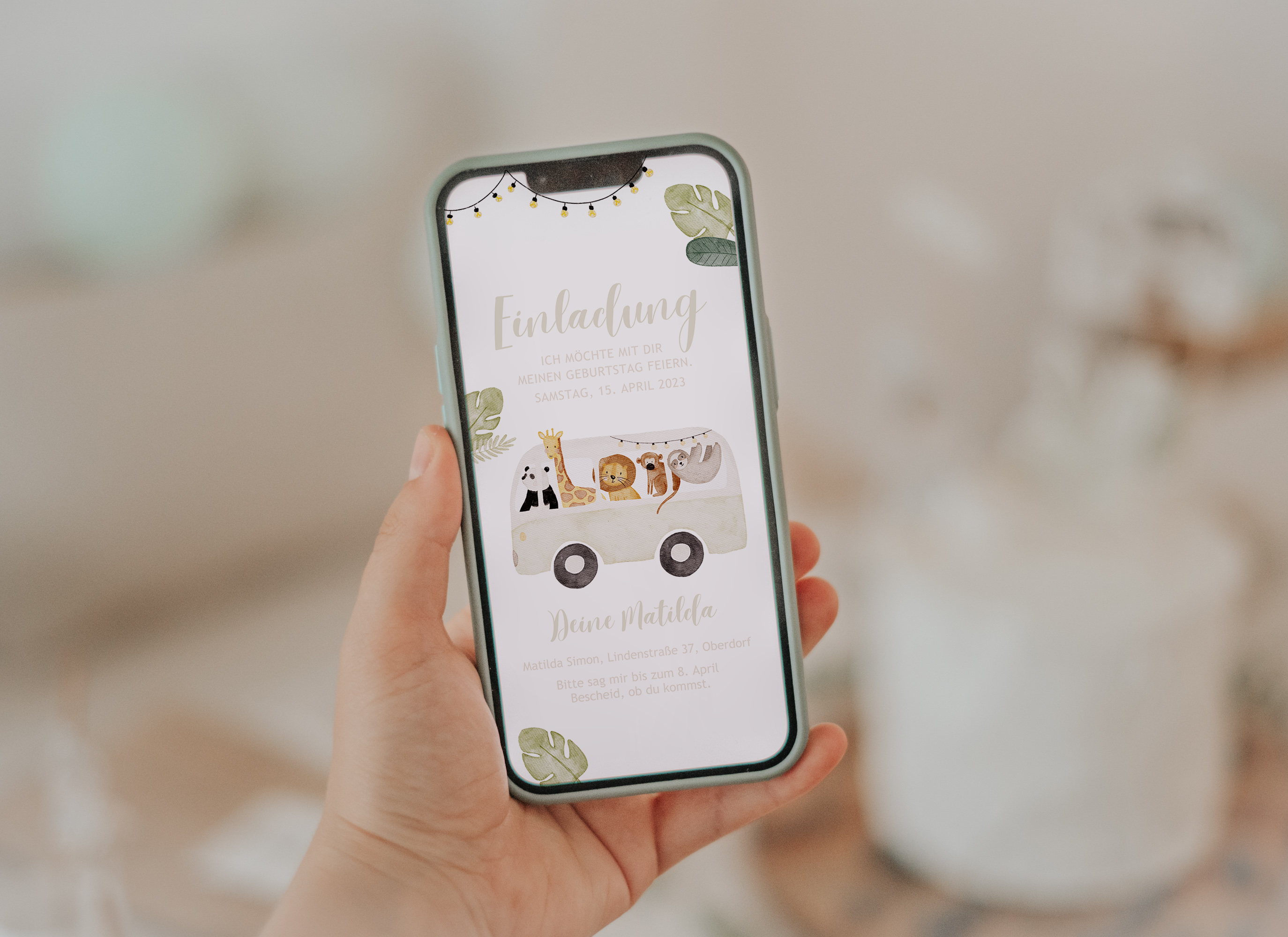 Einladung Smartphone Video Safaribus