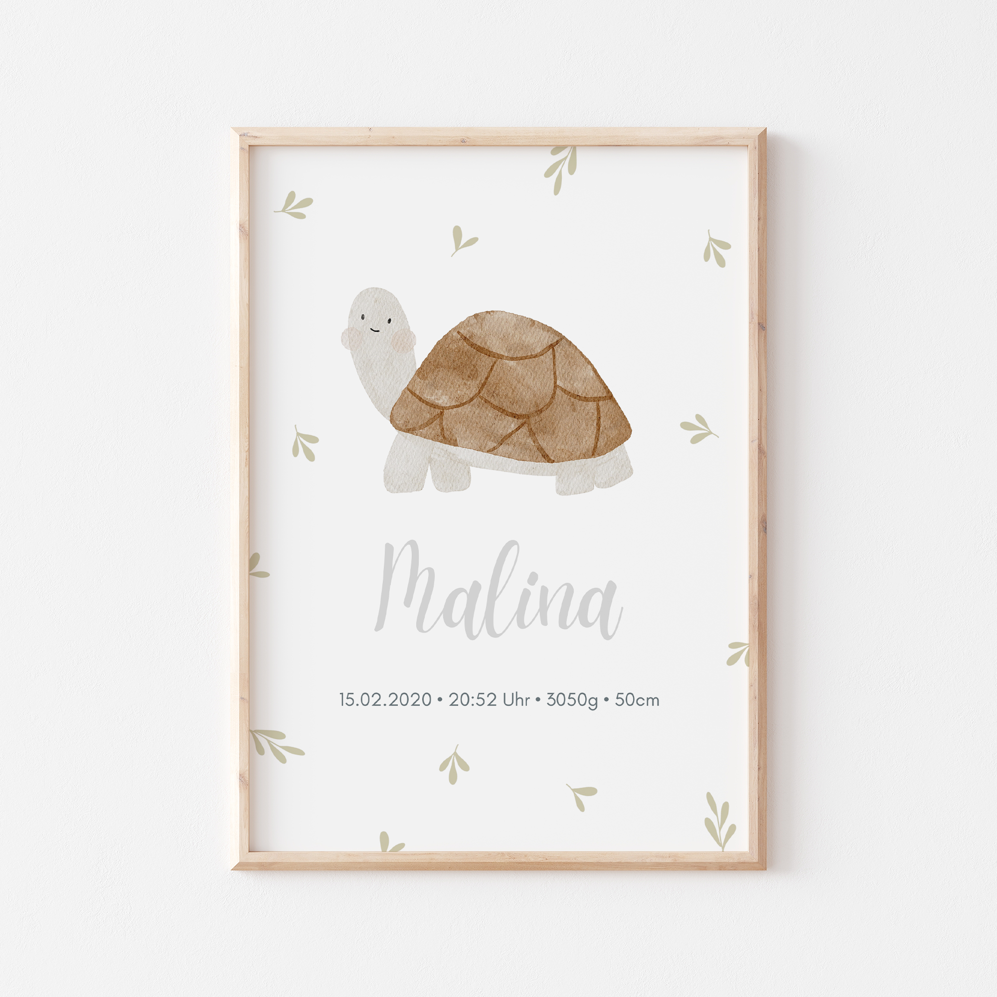 Geburtsposter Schildkröte