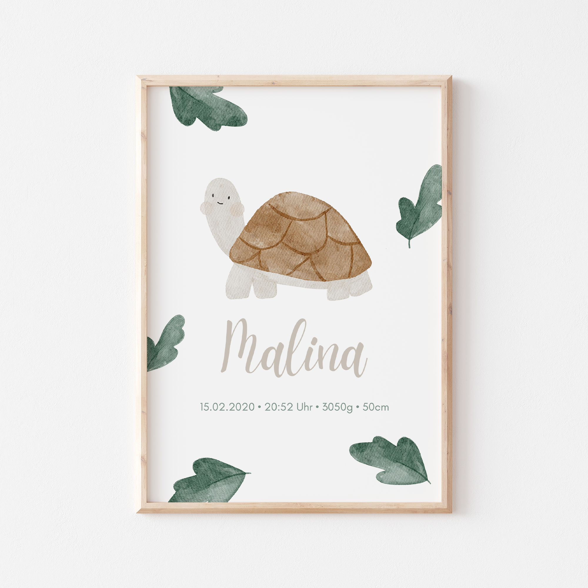 Geburtsposter Schildkröte
