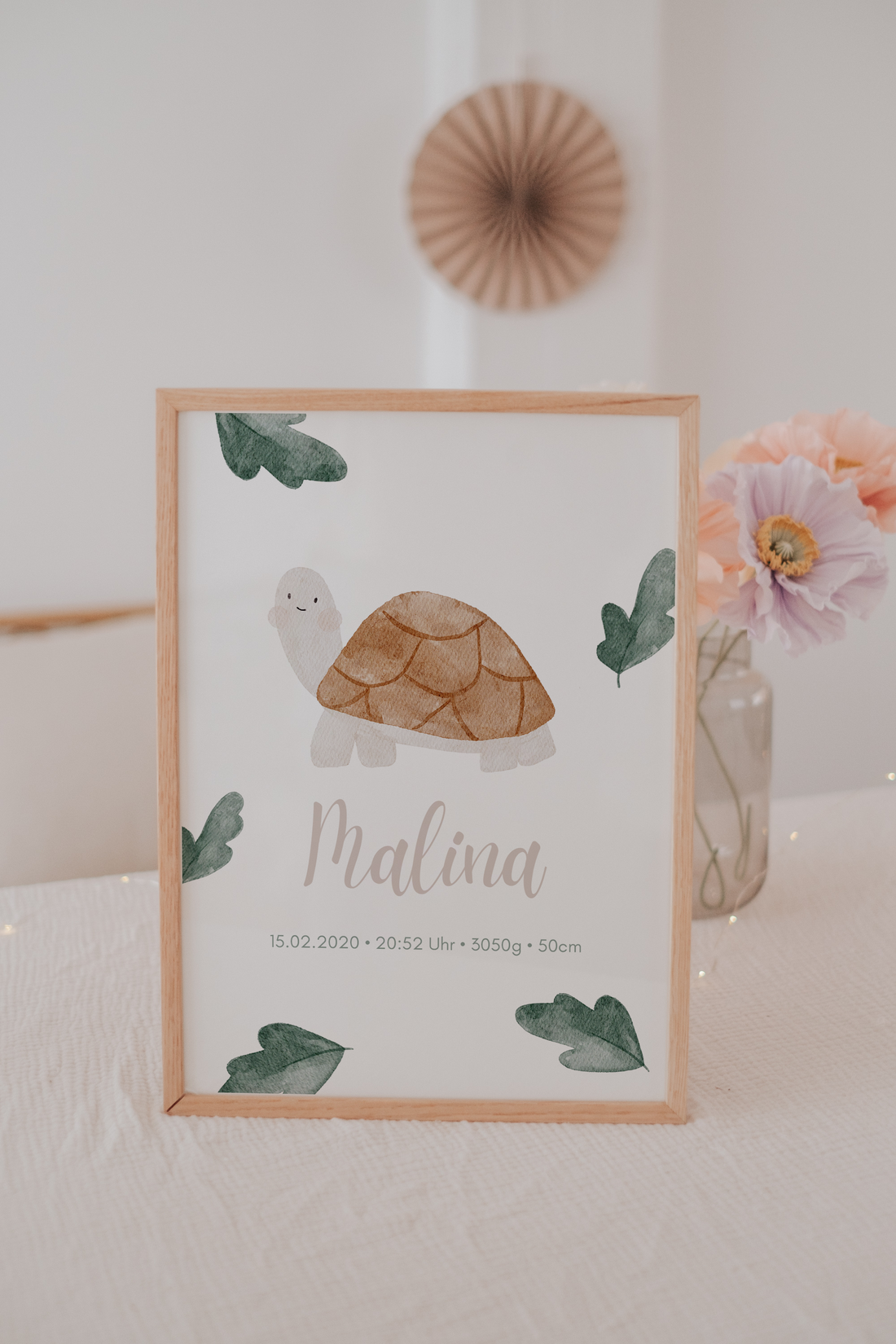 Geburtsposter Schildkröte