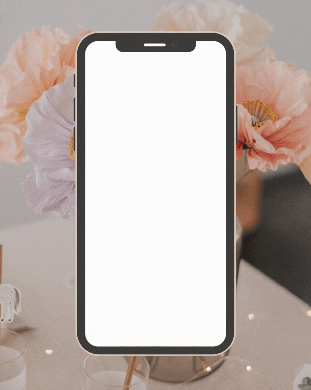 Einladung Smartphone Video Schulanfang Eichhörnchen gelb