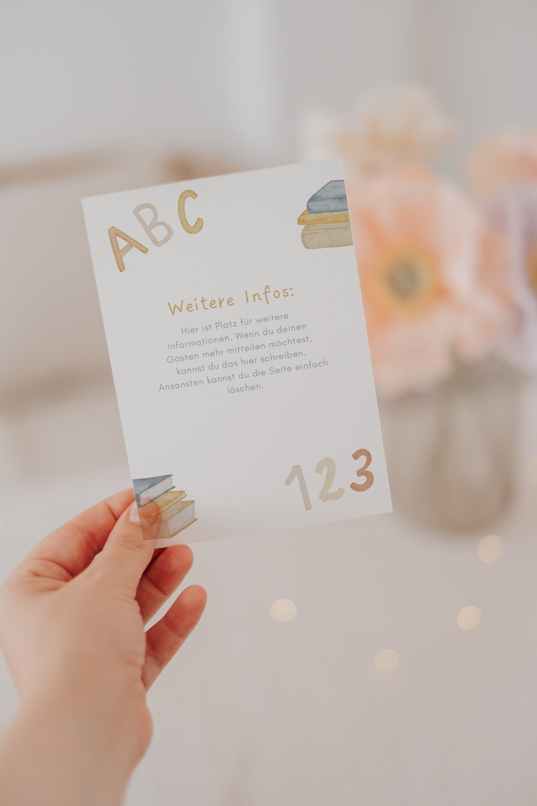 Einladung Schulanfang Raupe