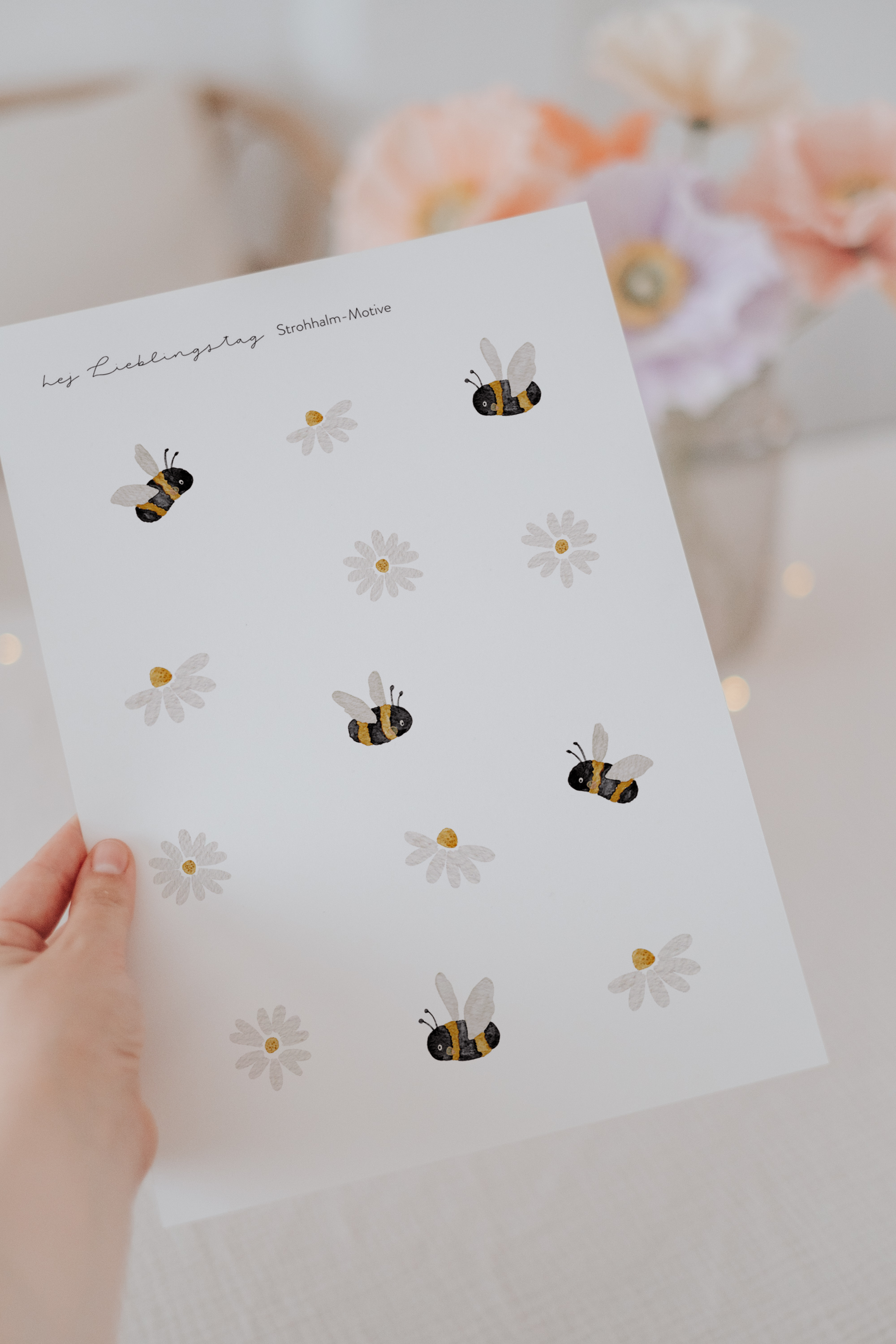 Strohhalme Bienen