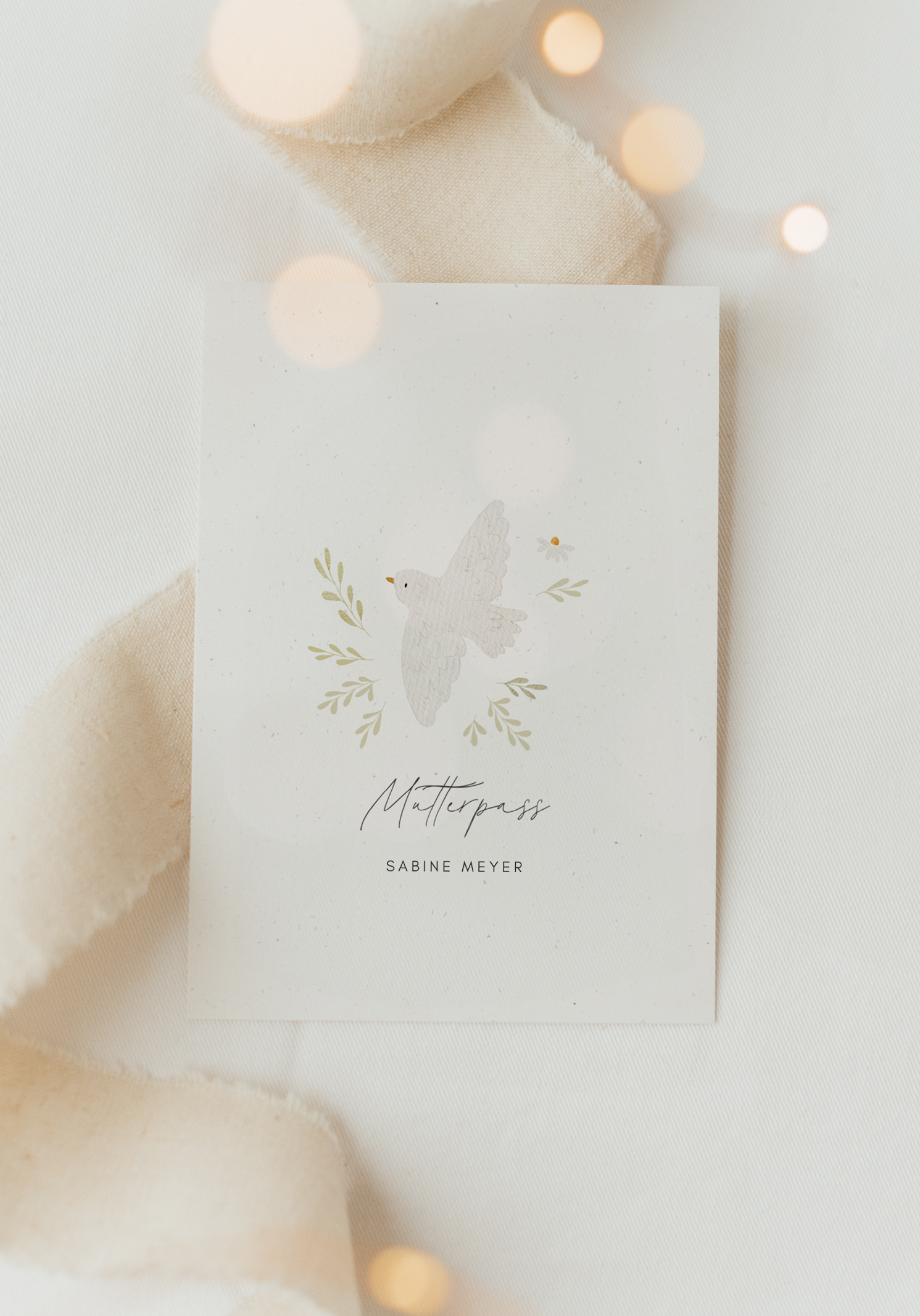 Mutterpass Hülle Taube