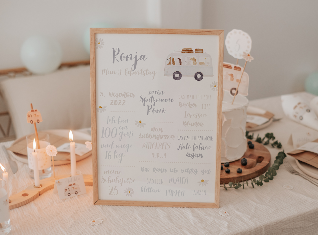 Meilensteintafel Tierbus