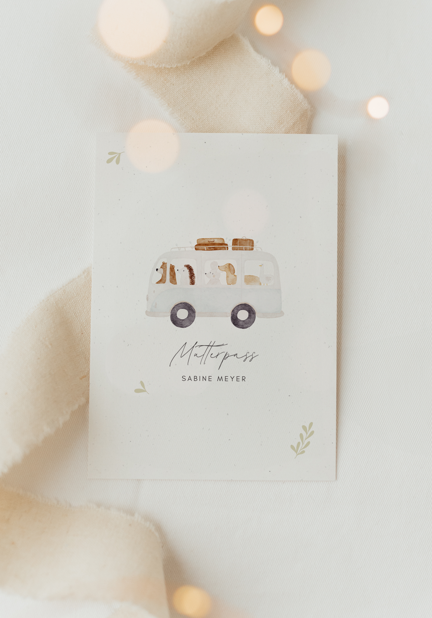 Mutterpass Hülle Tierbus