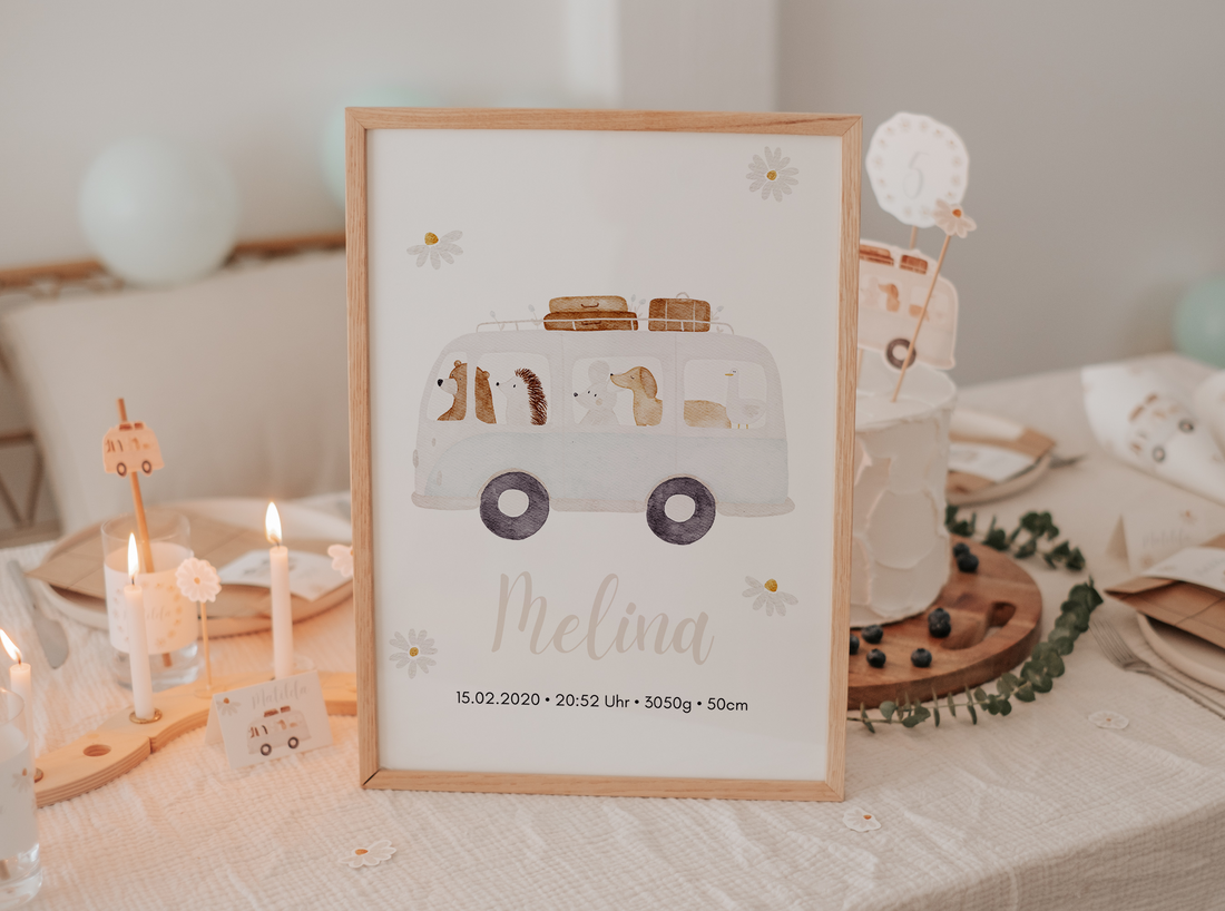 Geburtsposter Tierbus