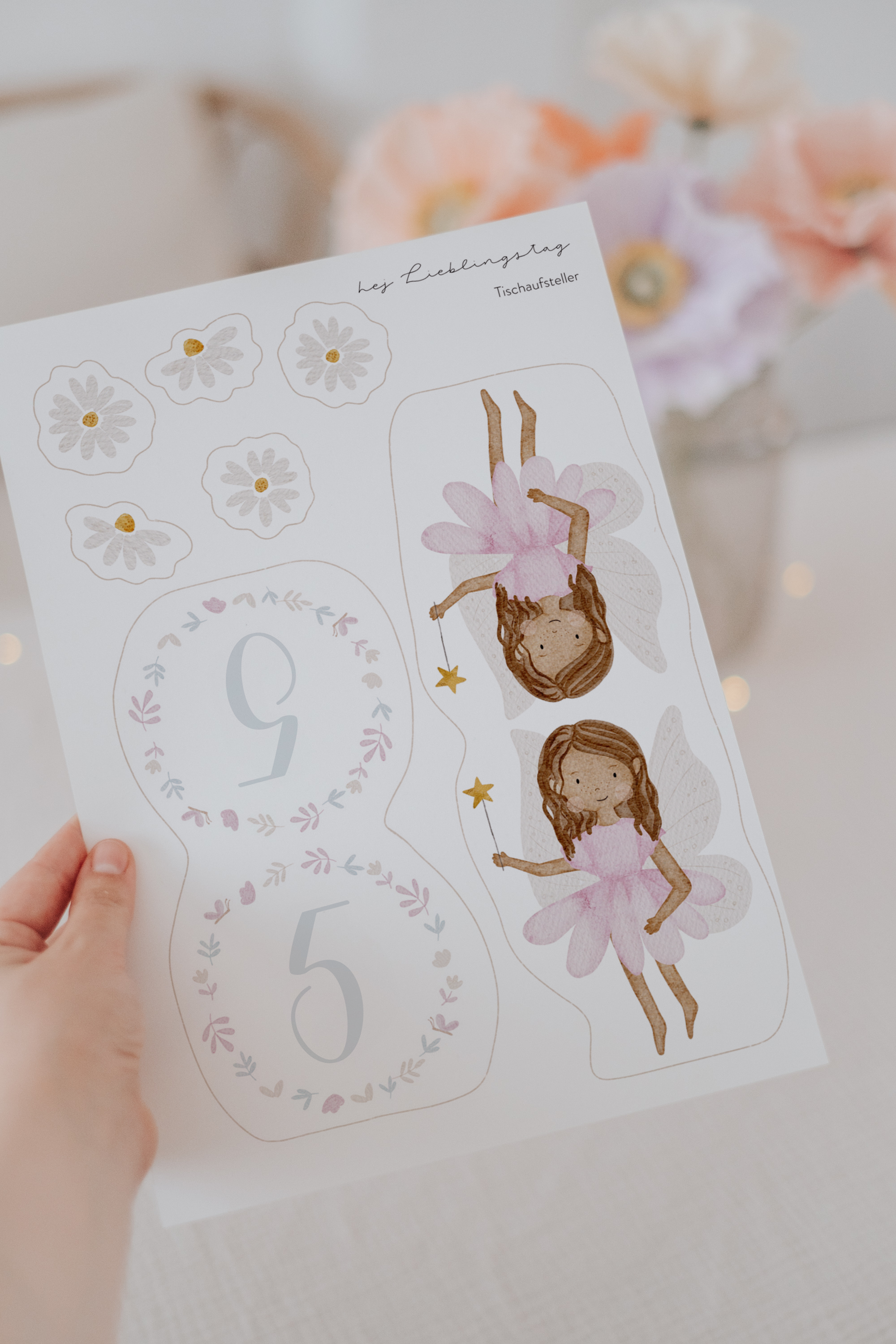 Tischdeko Feen