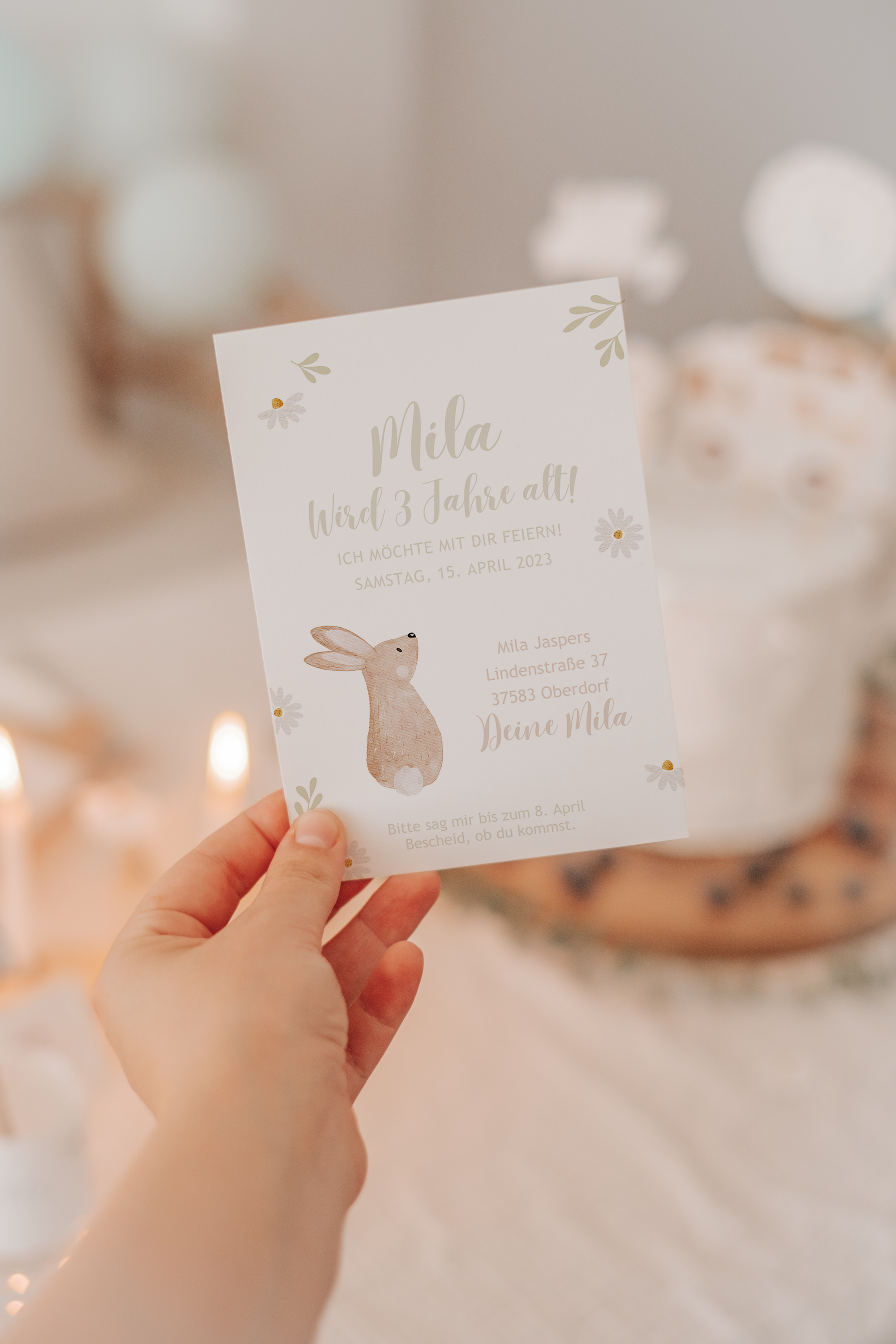 Einladung Waldtiere Maus