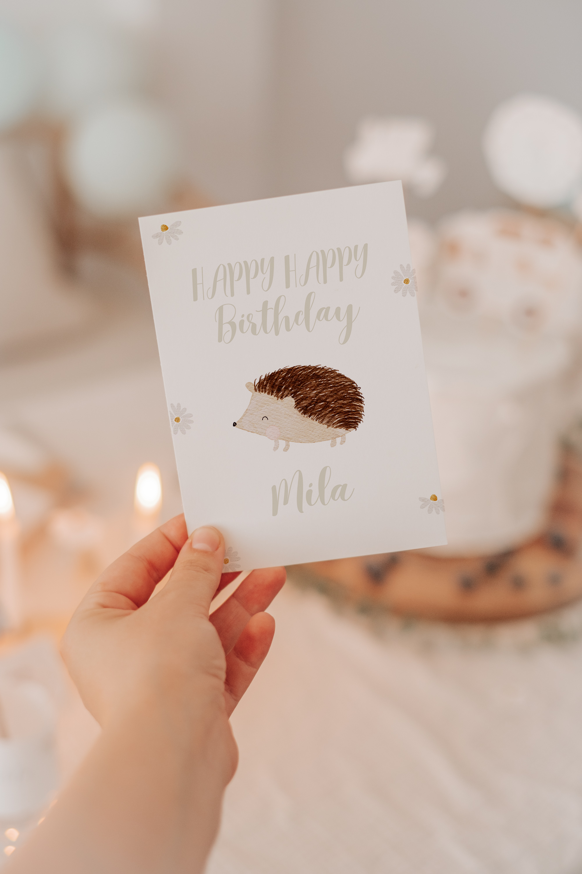 Geburtstagskarte Waldtiere Frischling