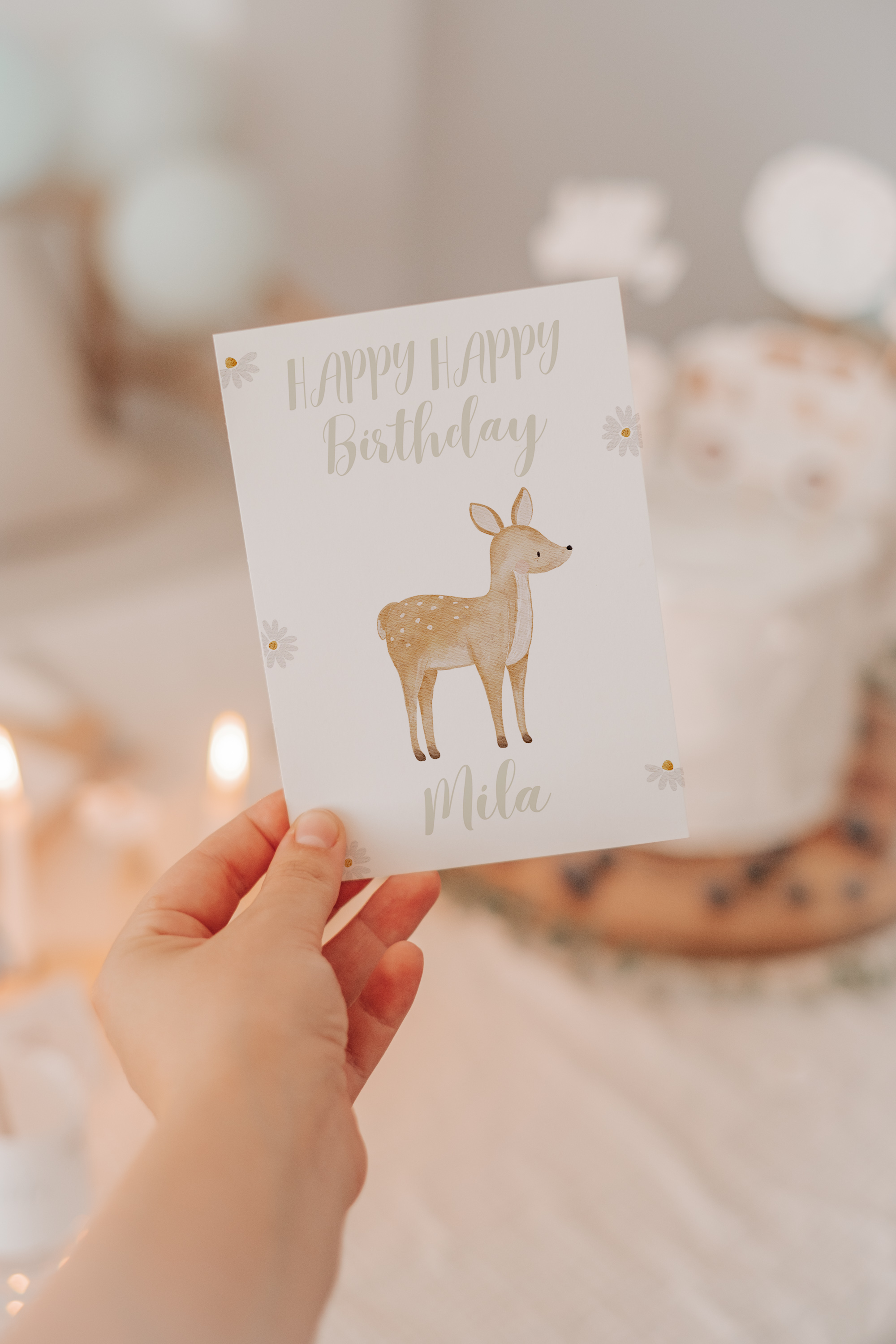 Geburtstagskarte Waldtiere Frischling