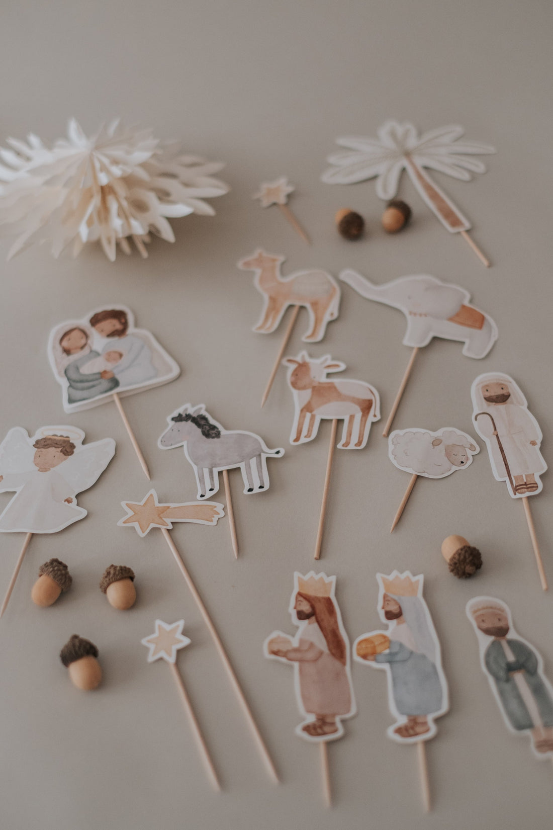 Stecker für Adventskranz Weihnachten Krippe