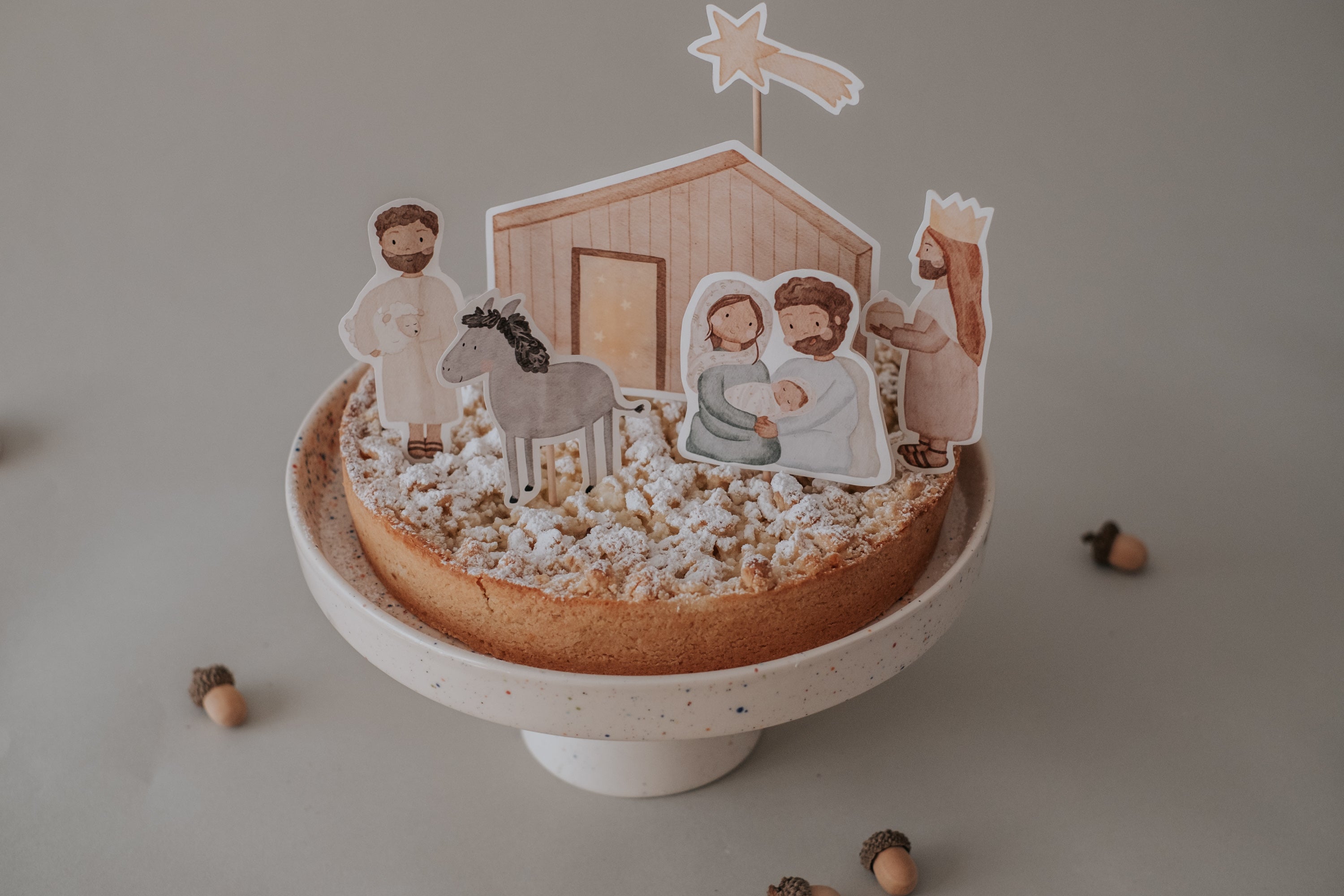 Stecker für Adventskranz Weihnachten Krippe