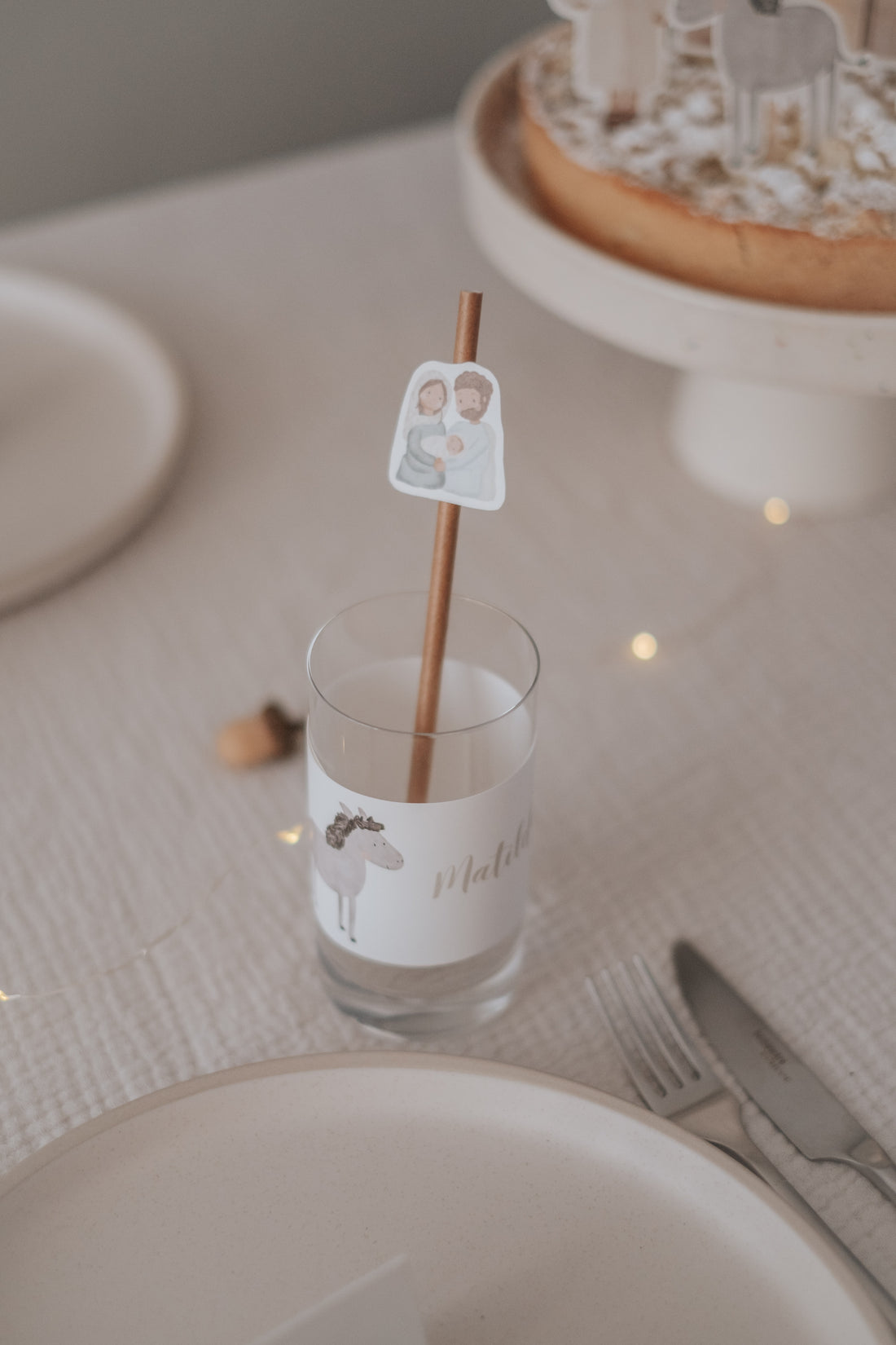 Strohhalme Weihnachten Krippe