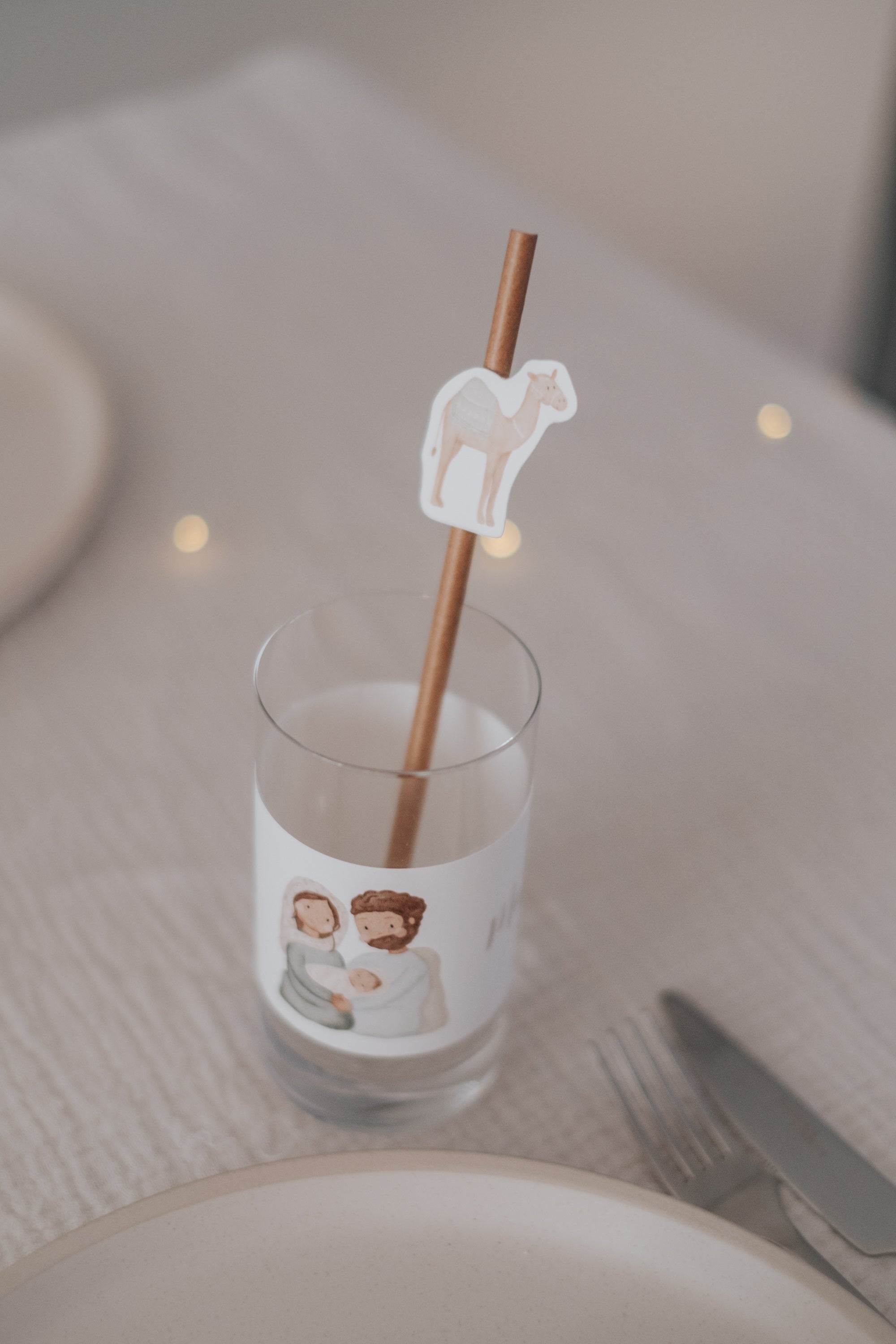 Strohhalme Weihnachten Krippe