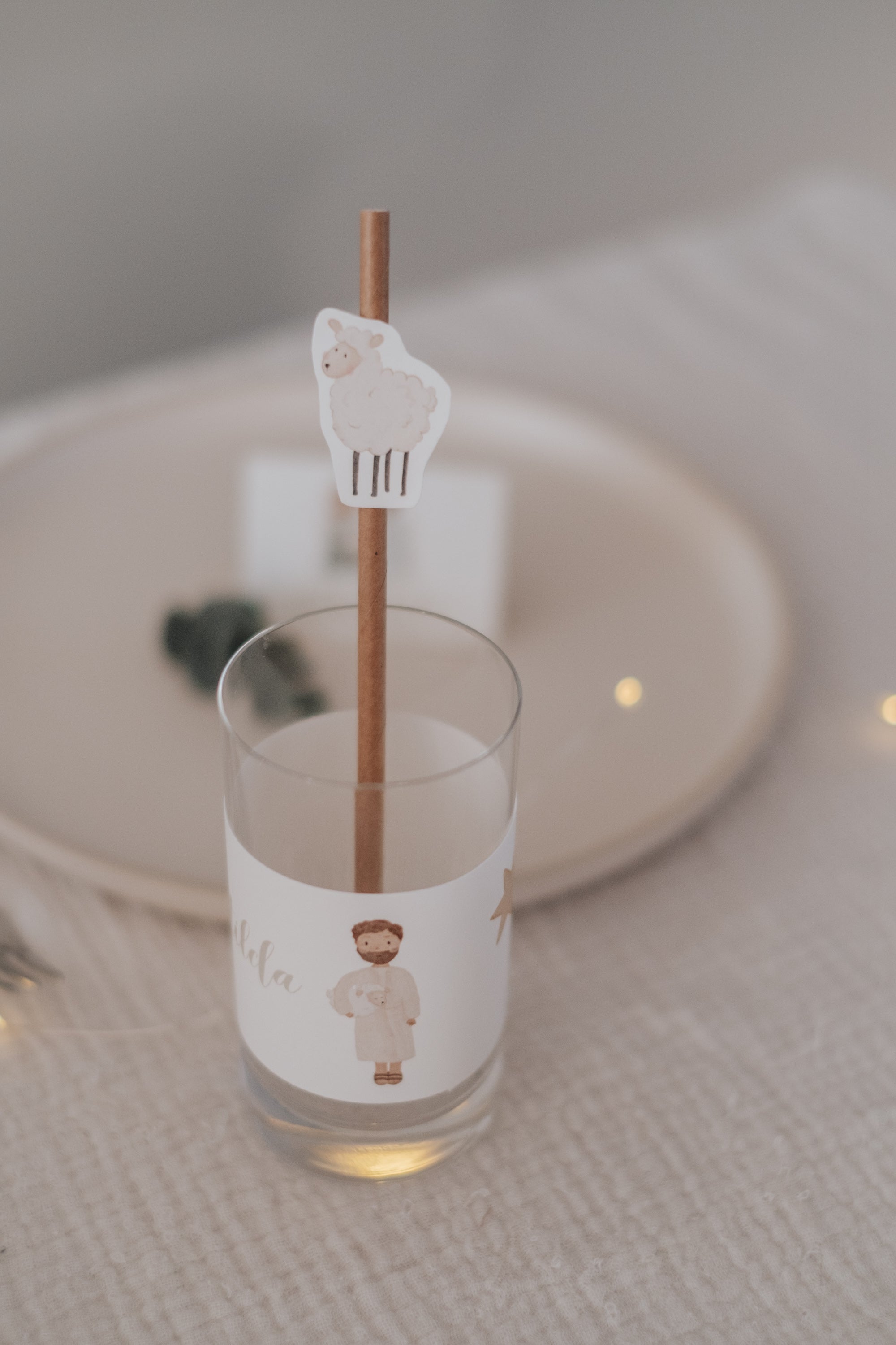 Strohhalme Weihnachten Krippe