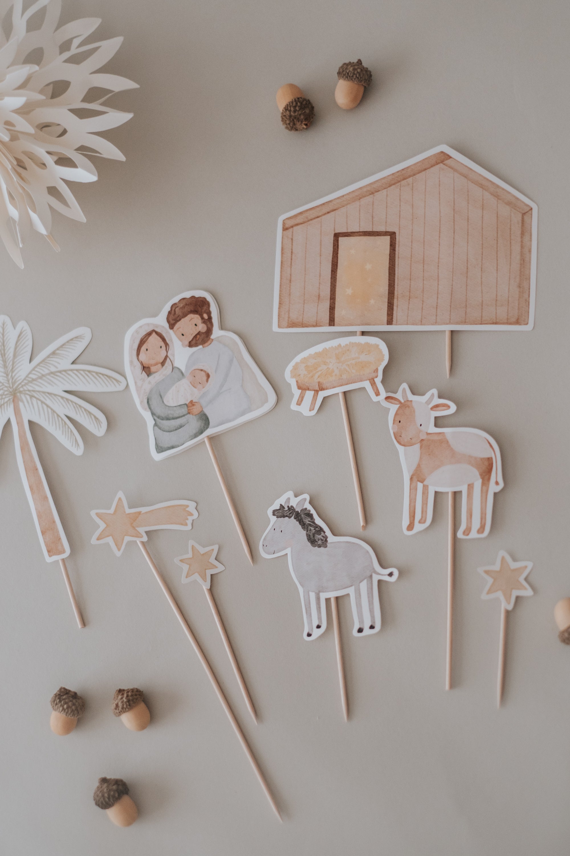 Caketopper Weihnachten Krippe