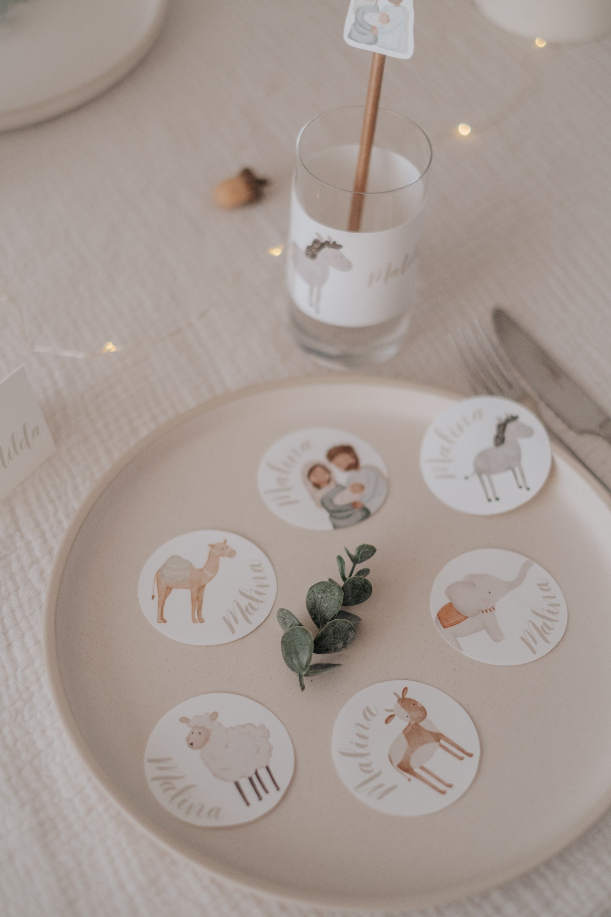 Geschenkanhänger Weihnachten Krippe