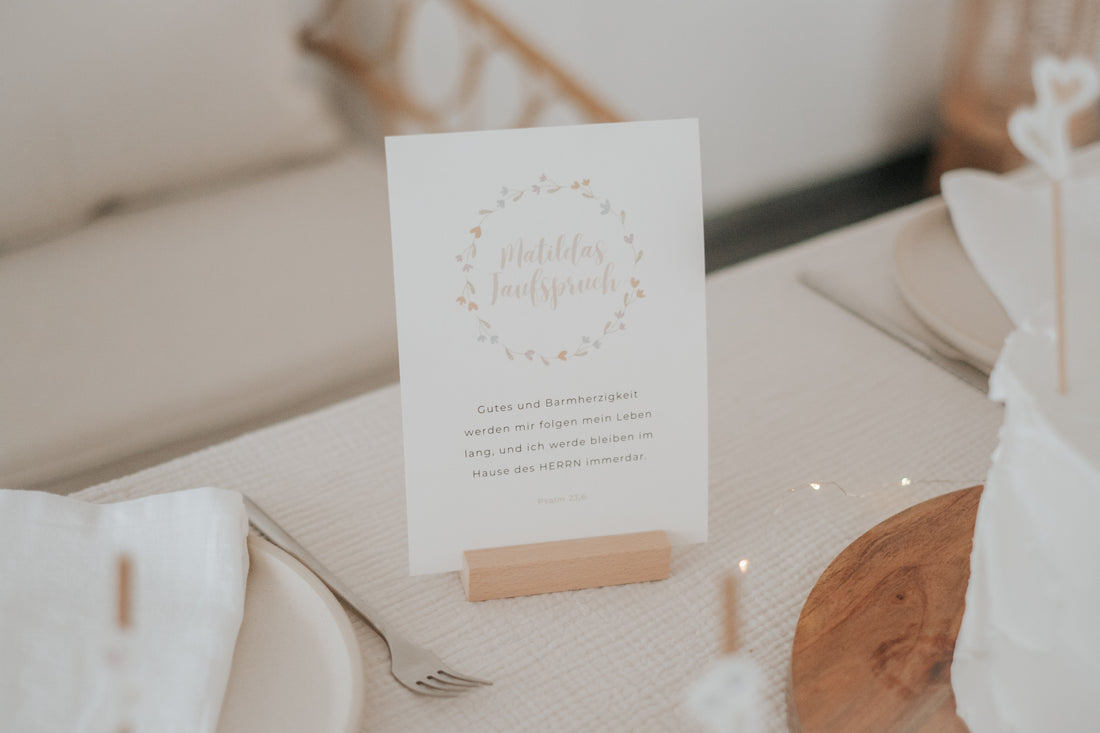 Taufspruch Taufe Blümchen