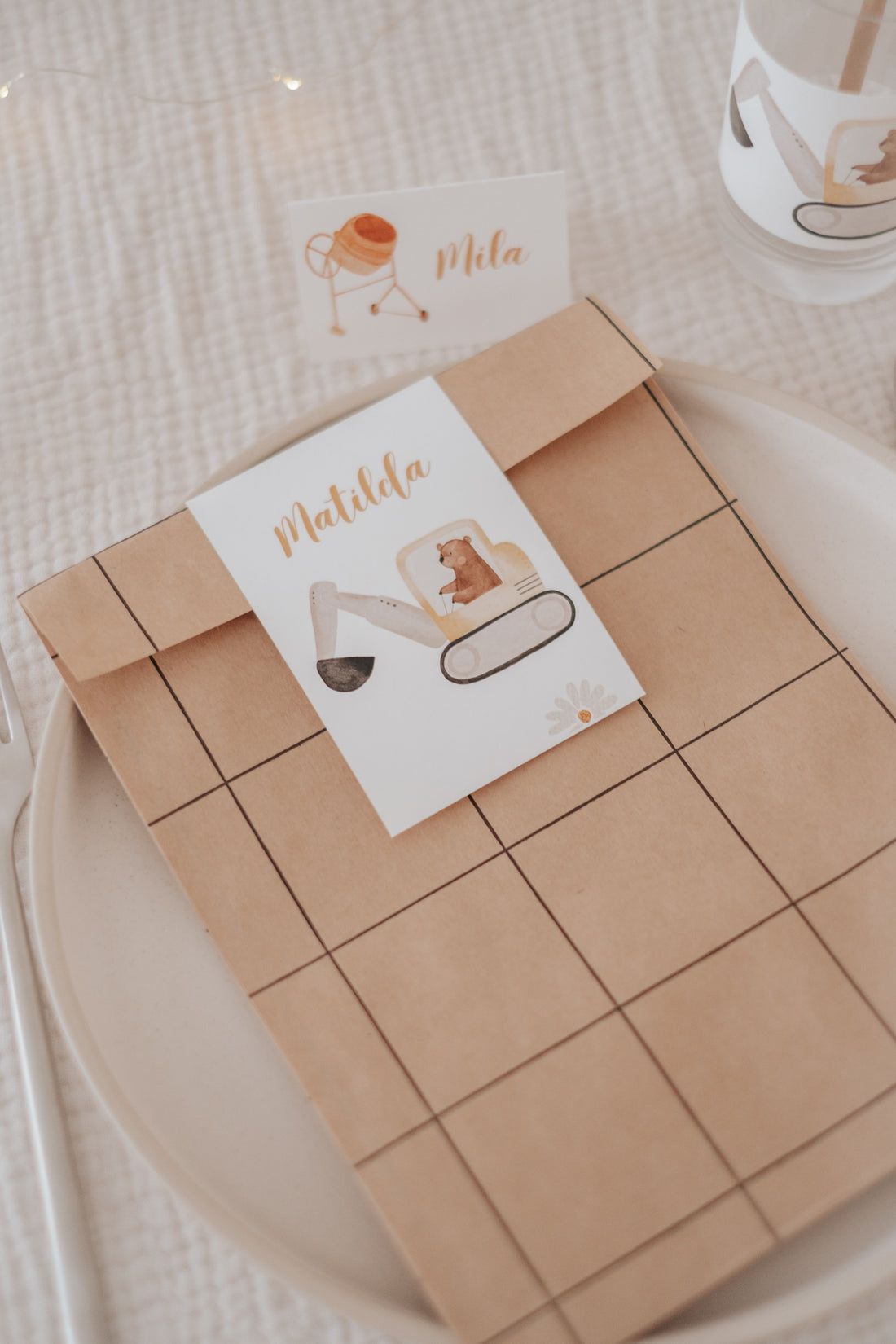 Geschenktüten Baustelle