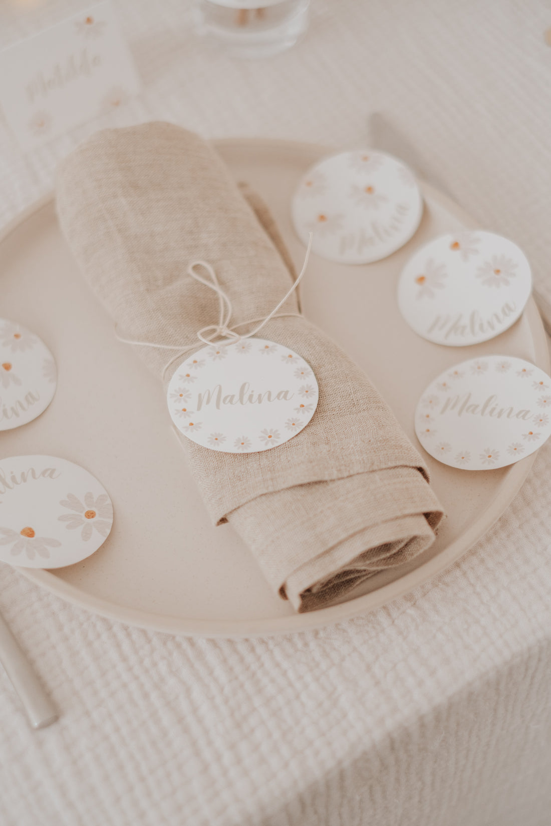 Geschenkanhänger Gänseblümchen