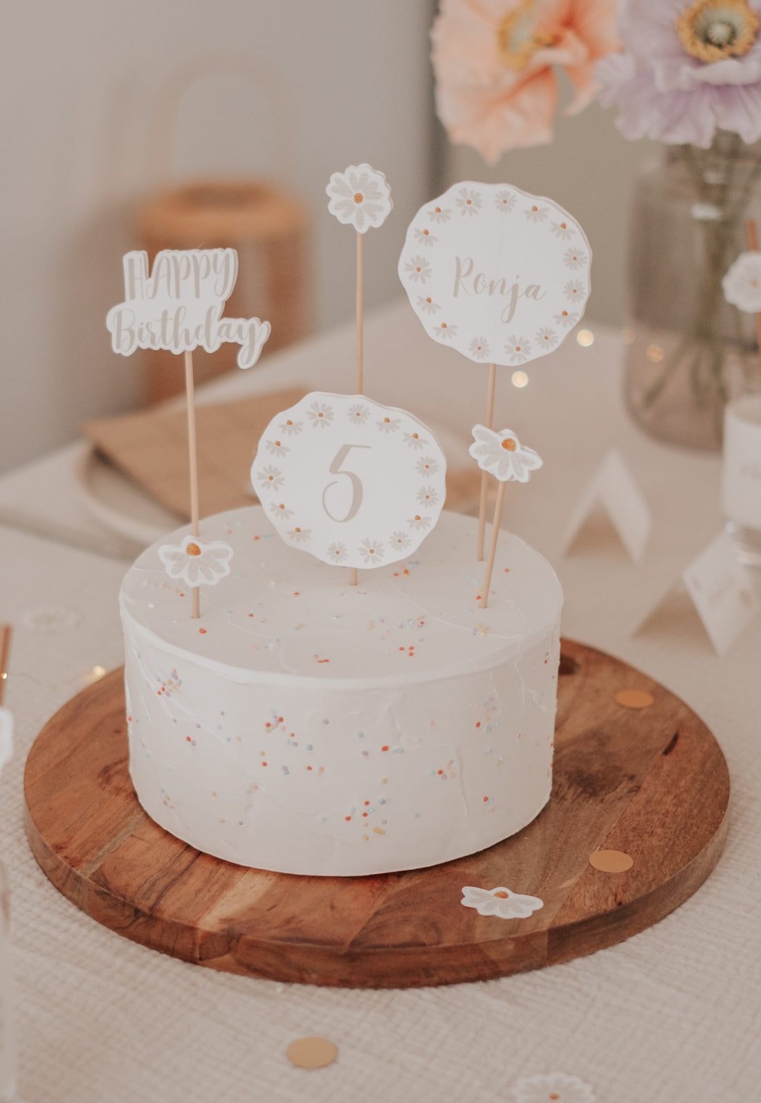 Caketopper Gänseblümchen