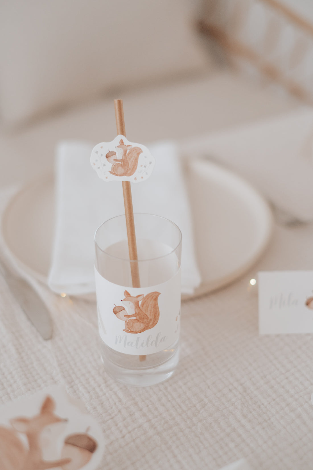 Banderolen Schulanfang Eichhörnchen