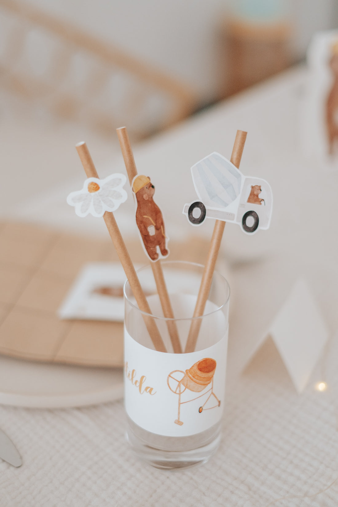 Strohhalme Baustelle