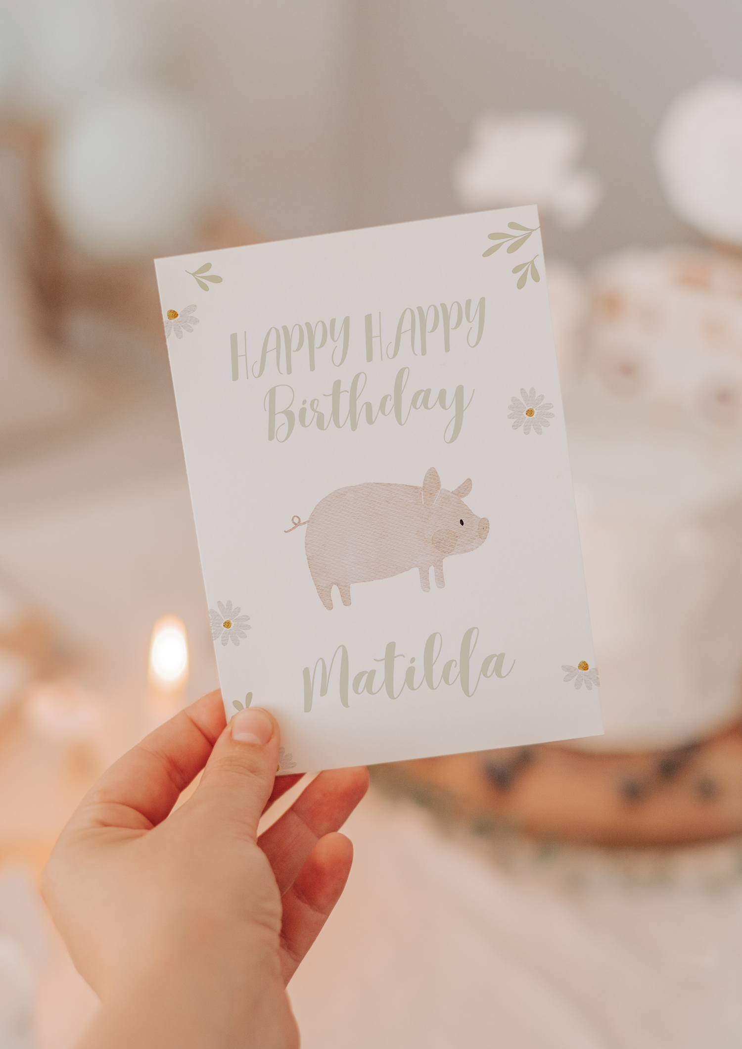 Geburtstagskarte Bauernhoftiere