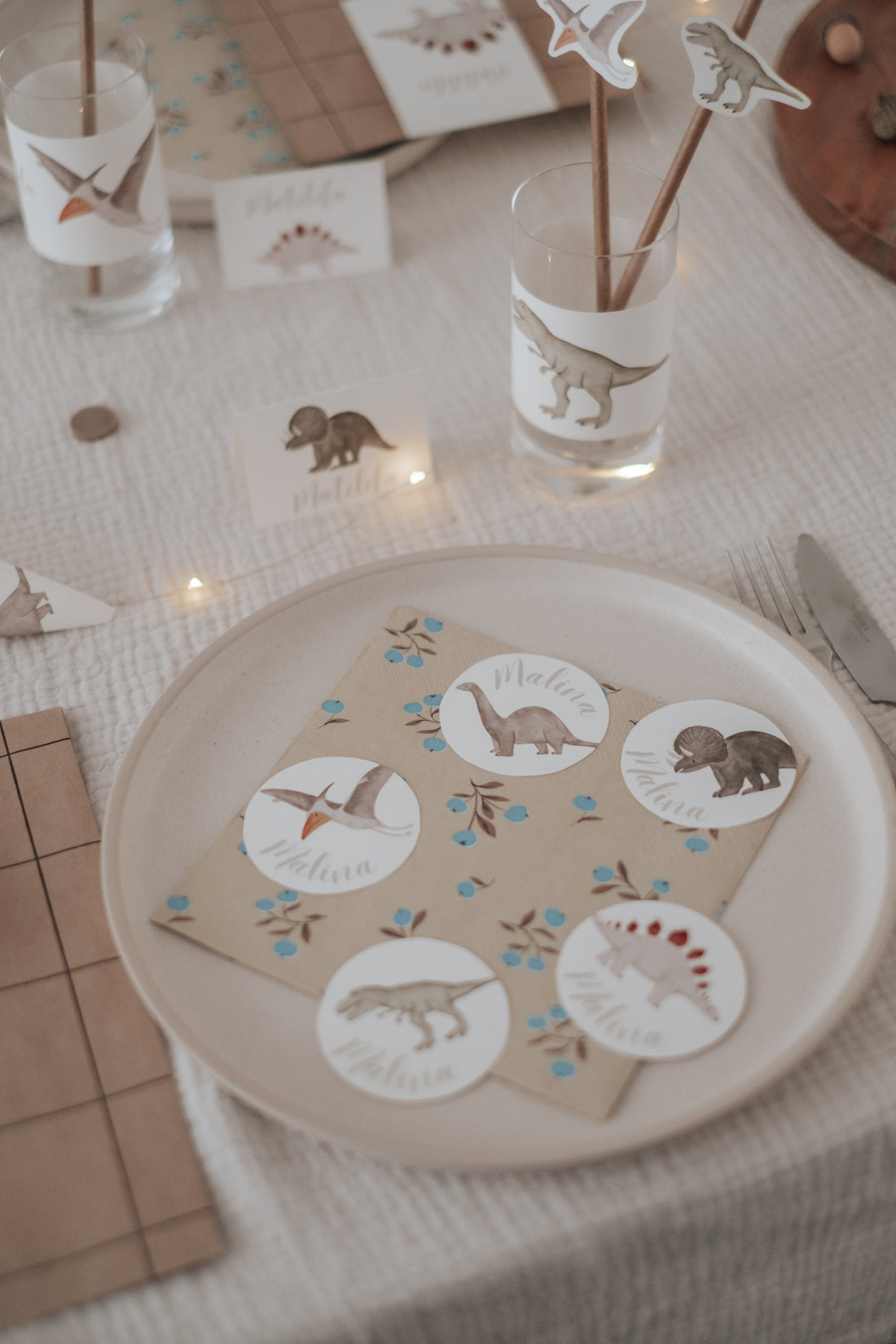 Geschenkanhänger Dinosaurier