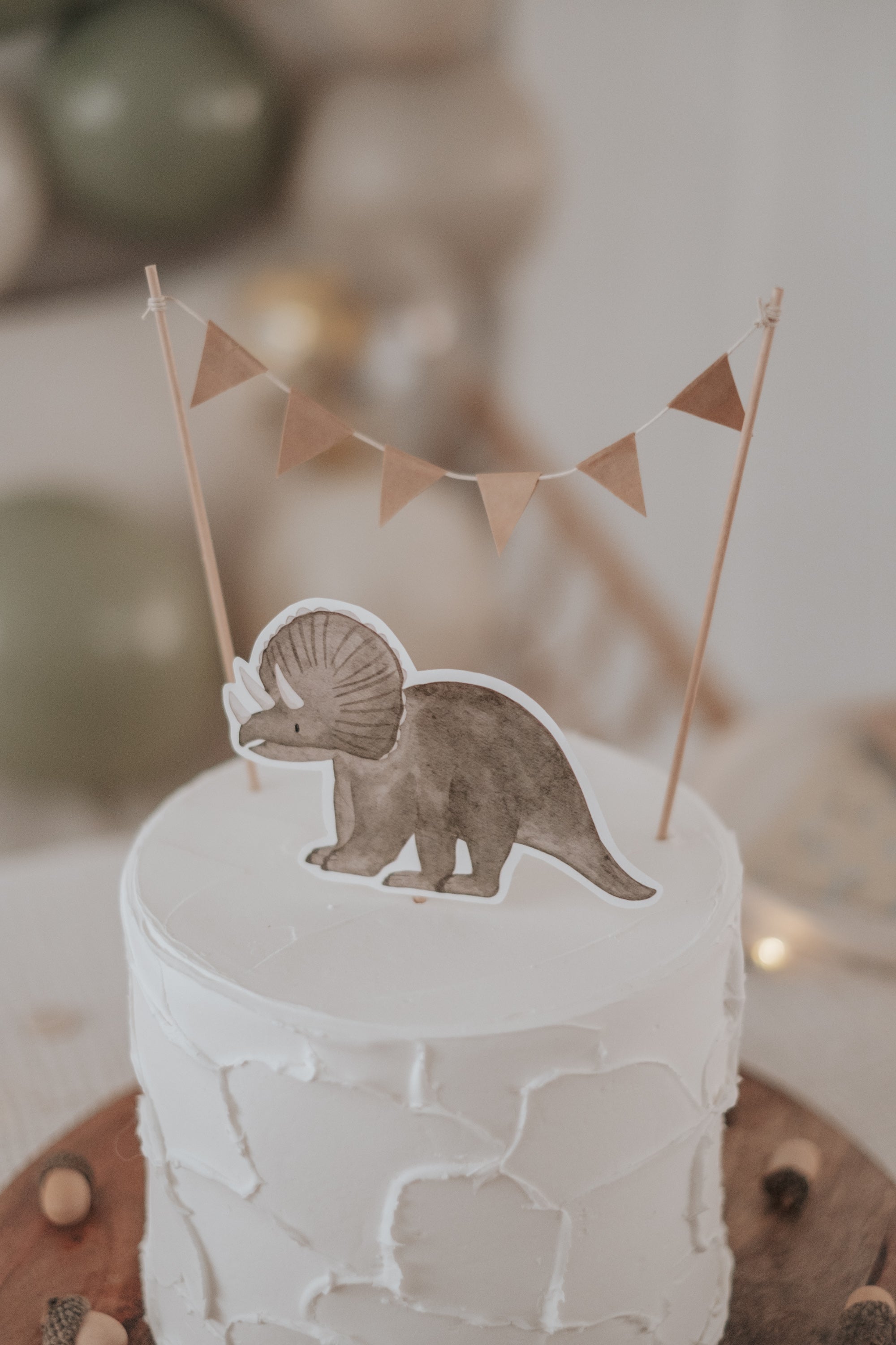 Caketopper Dinosaurier Triceratops