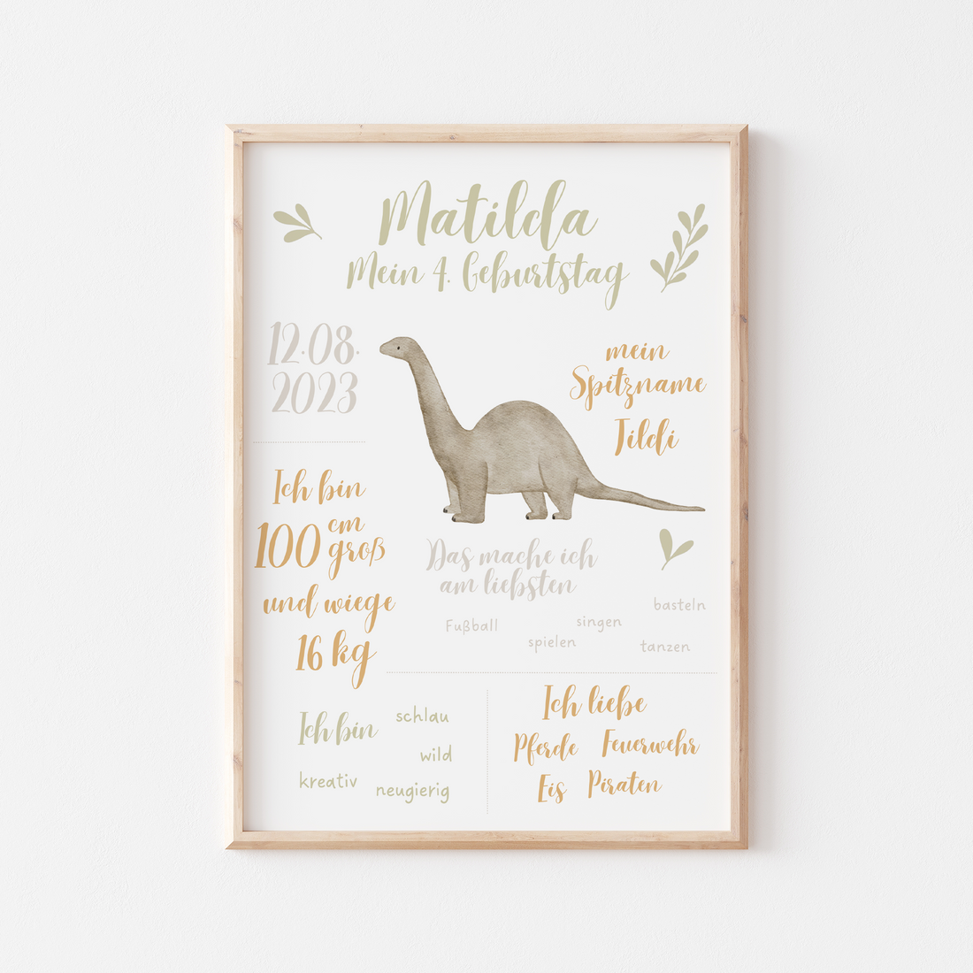 Meilensteintafel Dinosaurier Brontosaurus