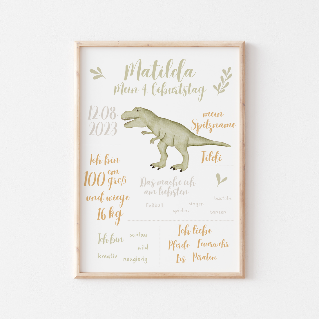 Meilensteintafel Dinosaurier T-Rex