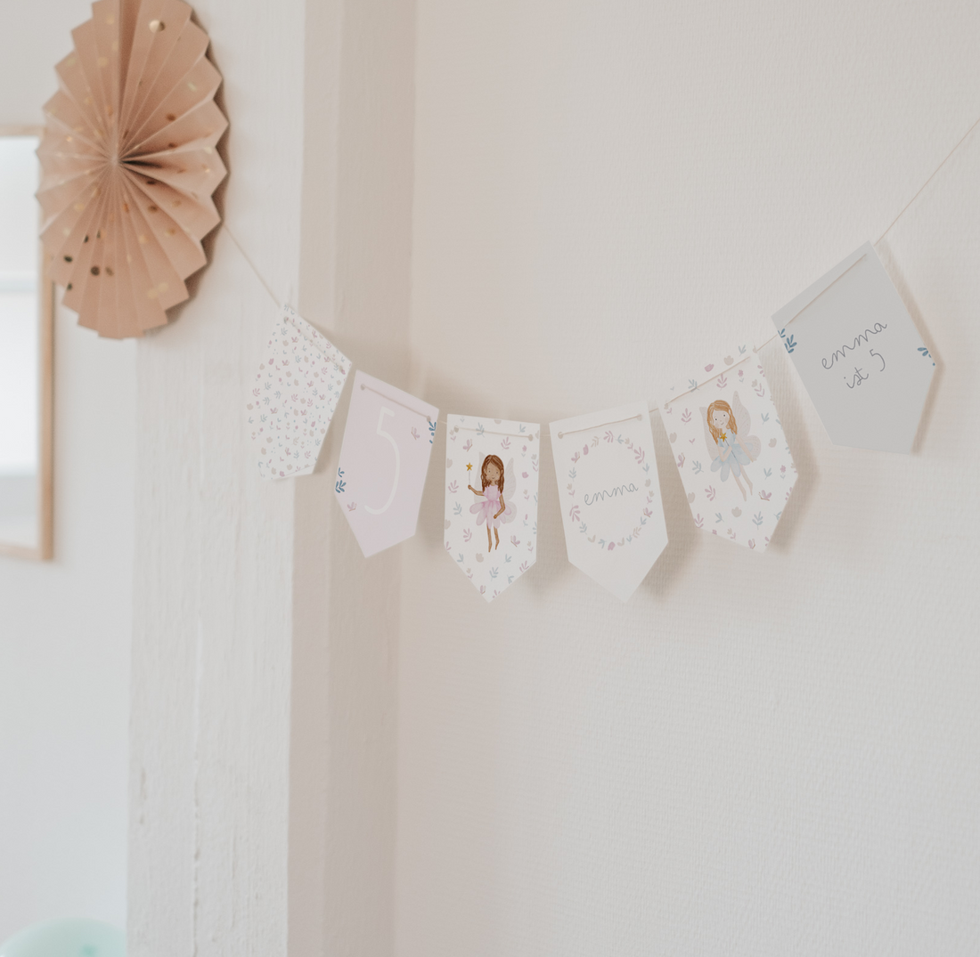 Girlande Feen Wimpel