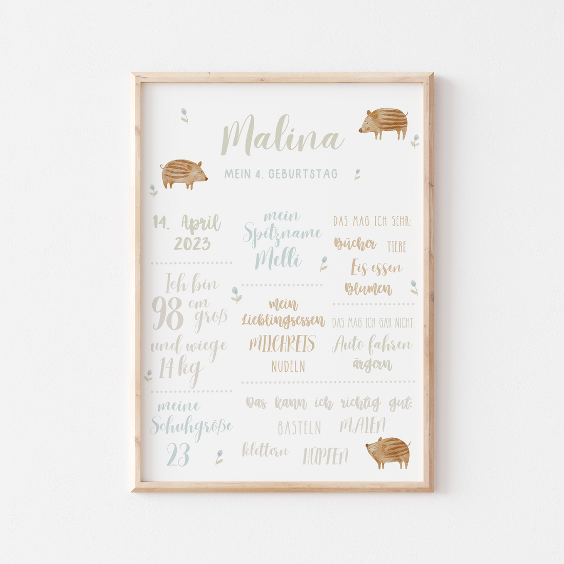 Meilensteintafel Frischlinge