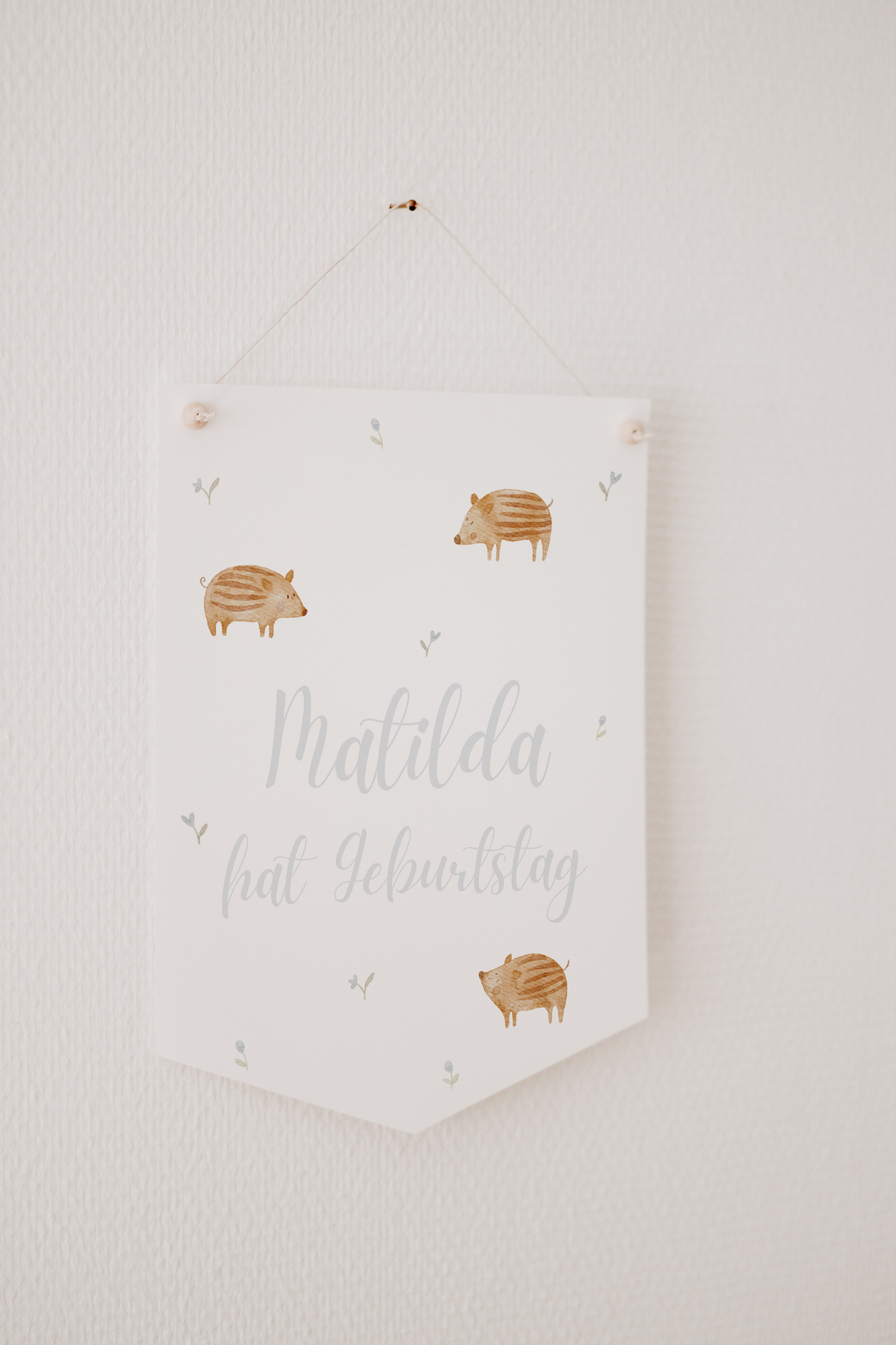 Wimpel mit Name Frischlinge