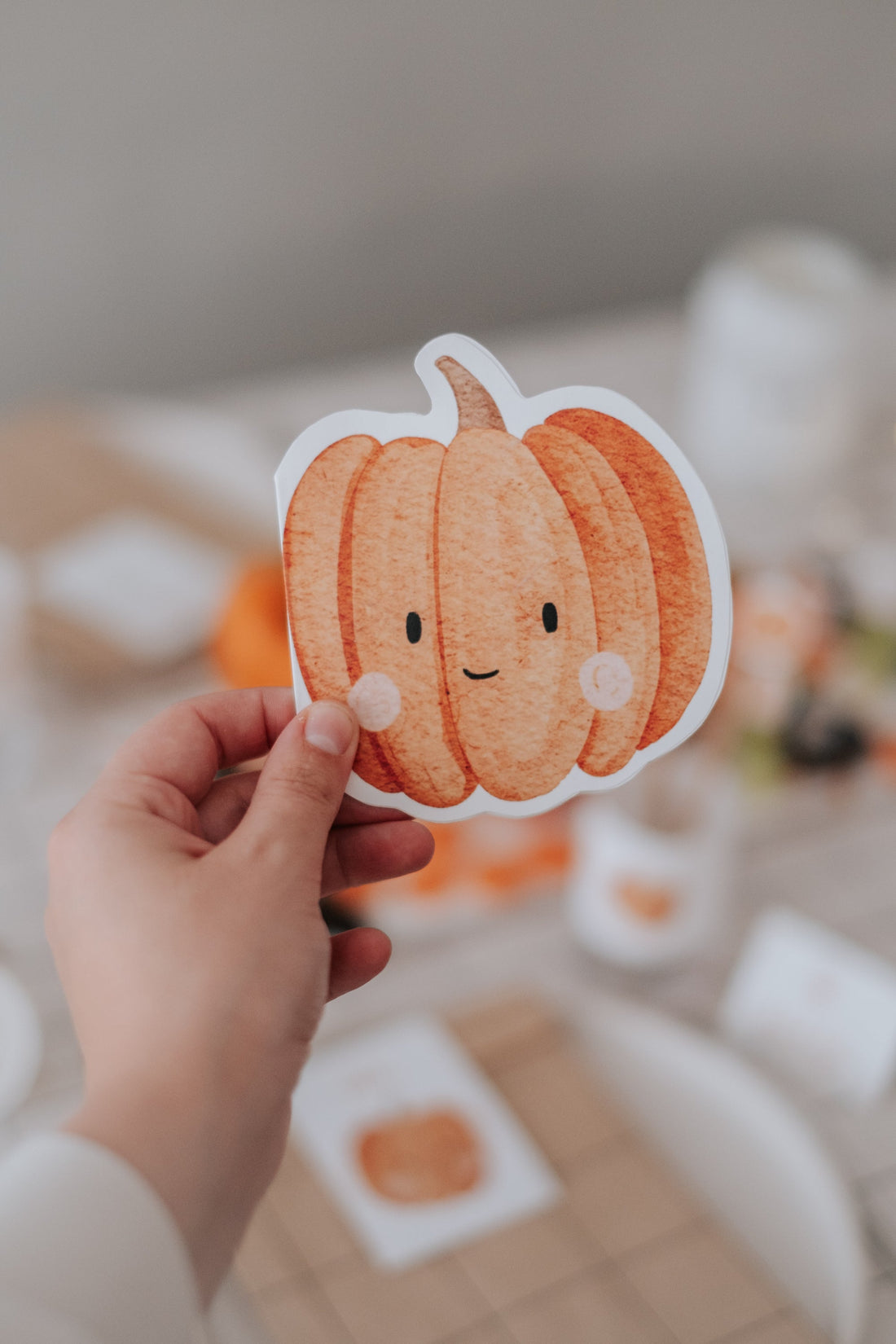 Einladung Halloween Kürbis & Gespenst | Variante Kürbis