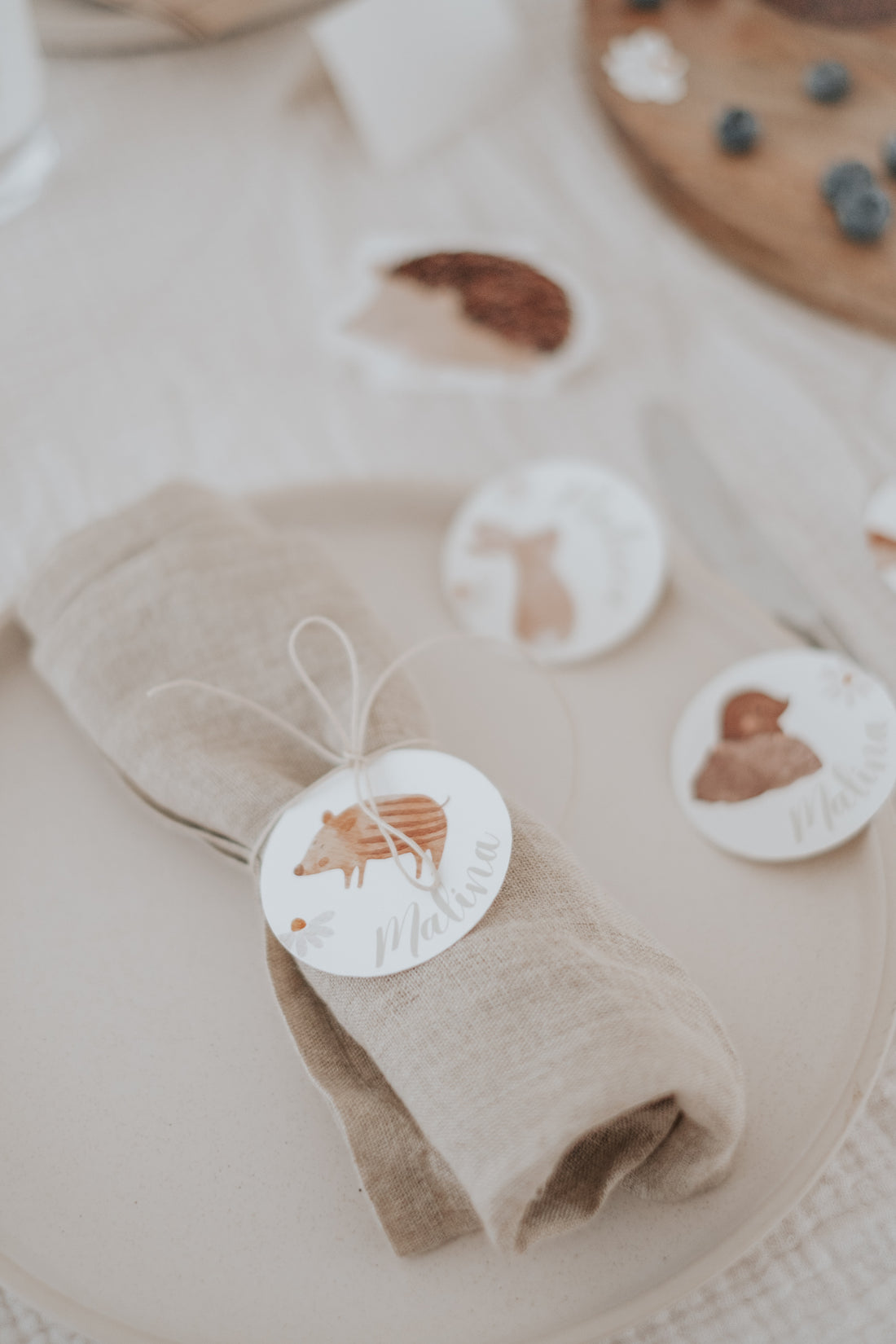 Geschenkanhänger Waldtiere