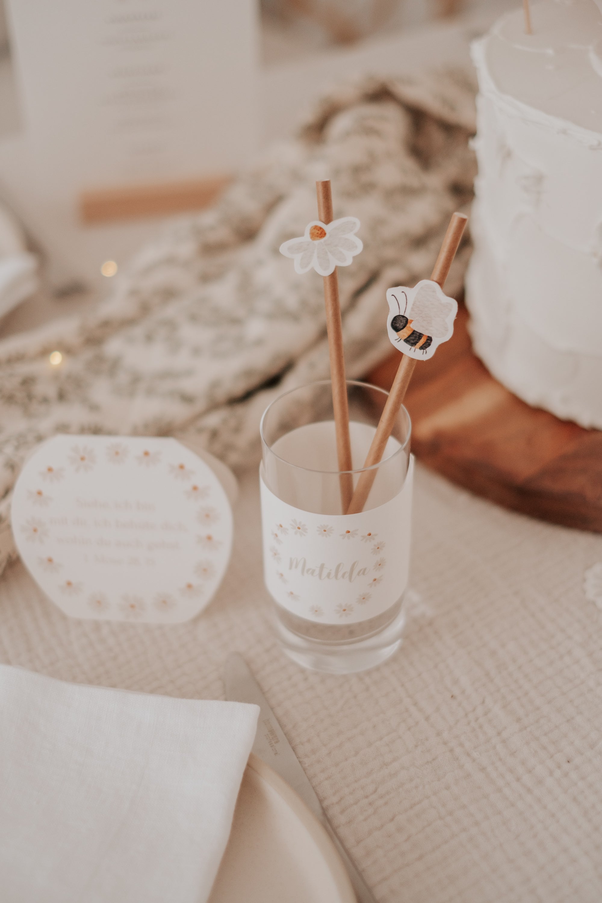 Set Taufe Gänseblümchen - großes Bundle