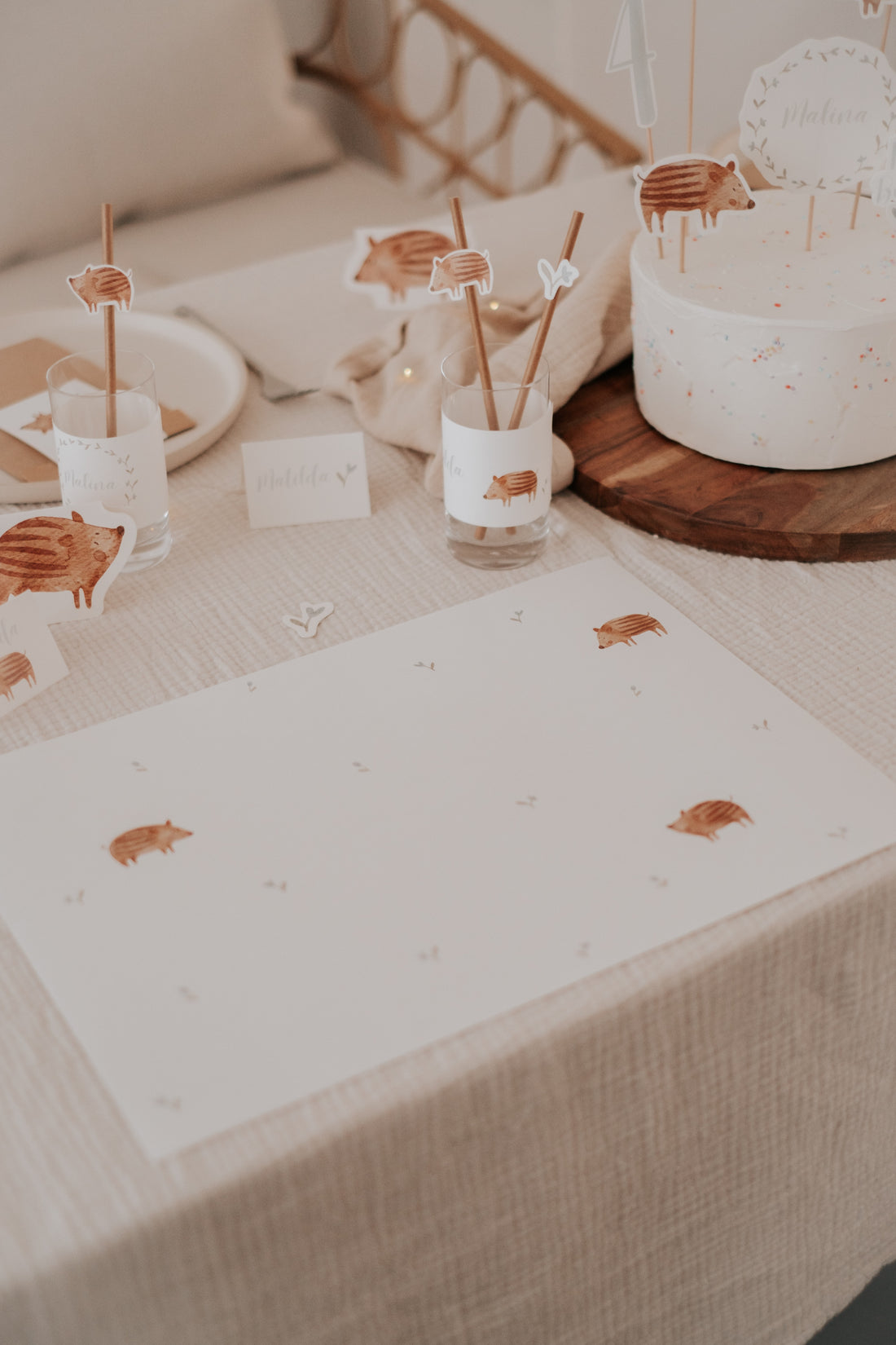 Tischset Frischlinge