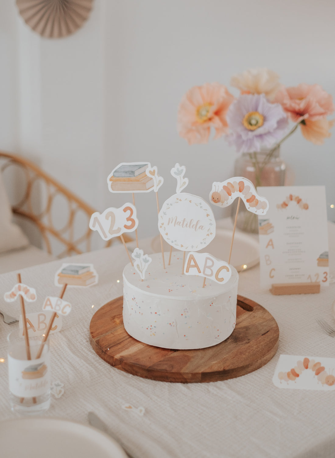 Set Schulanfang Raupe - großes Bundle